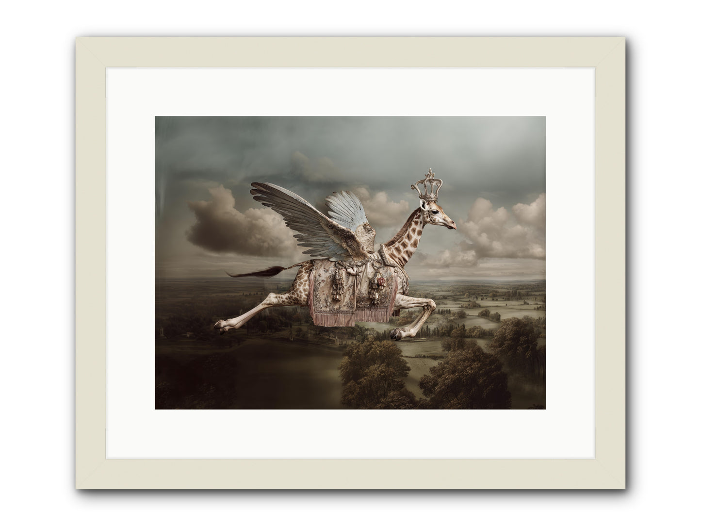 The Cloud Museum -- Framed Print - White 16x12