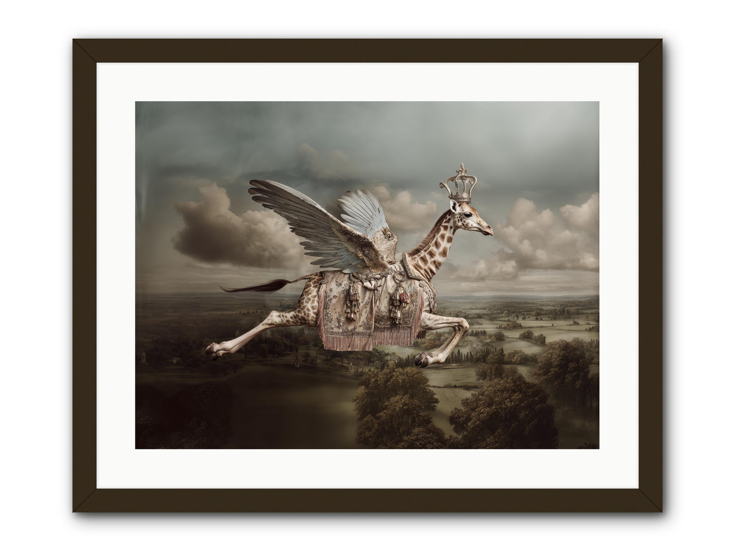 The Cloud Museum -- Framed Print - Black 24x18