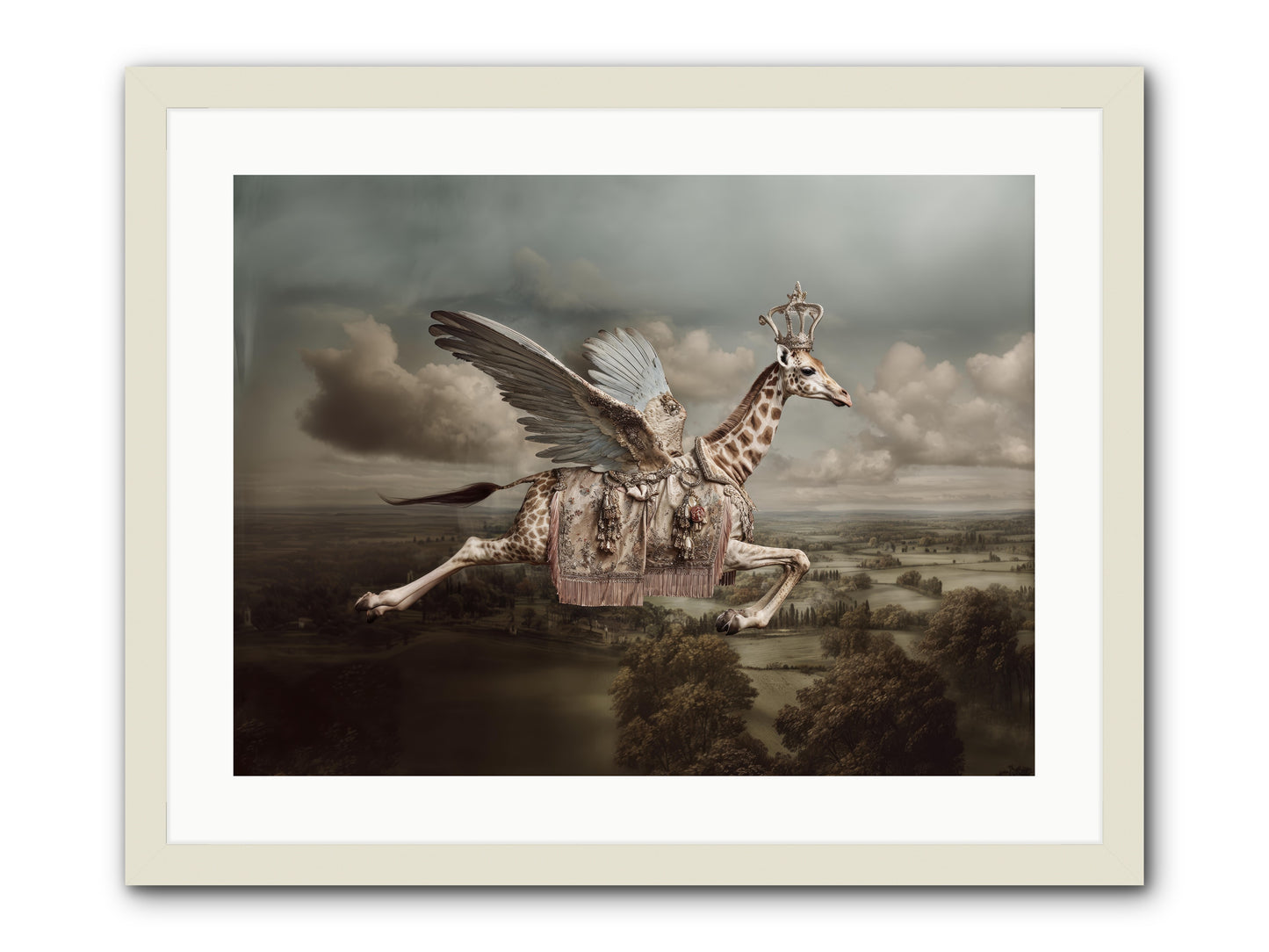 The Cloud Museum -- Framed Print - White 24x18