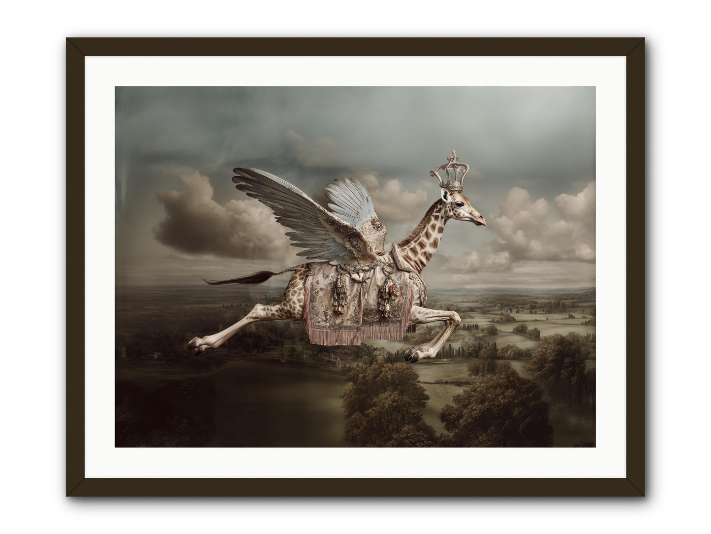 The Cloud Museum -- Framed Print - Black 32x24