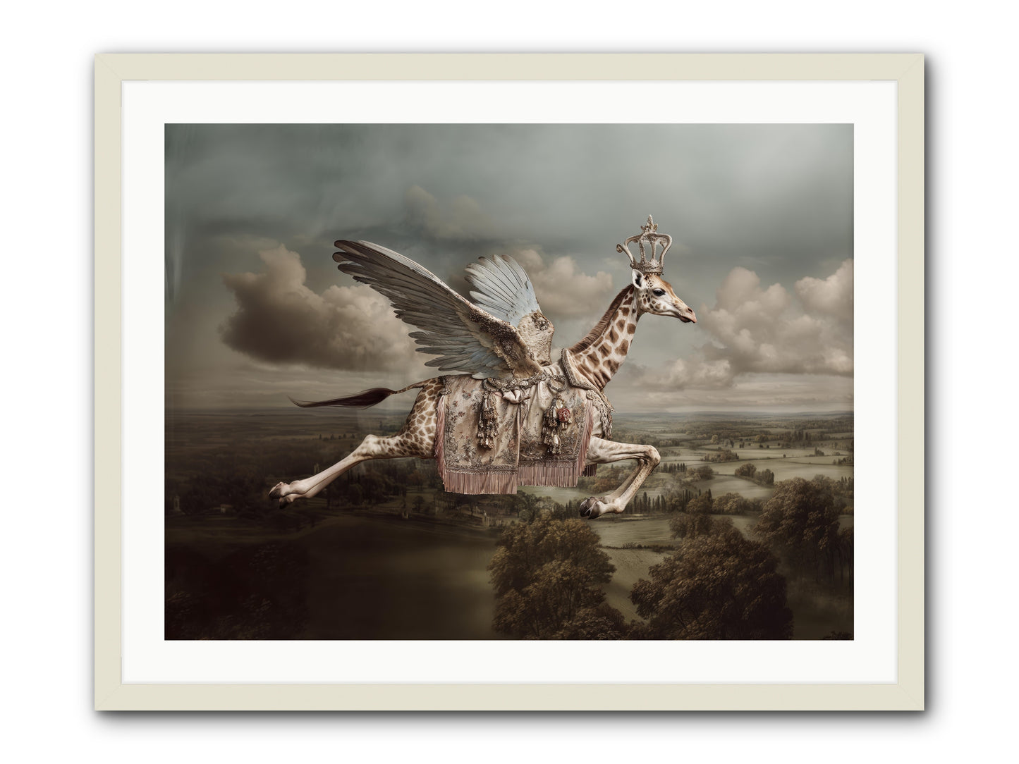 The Cloud Museum -- Framed Print - White 32x24