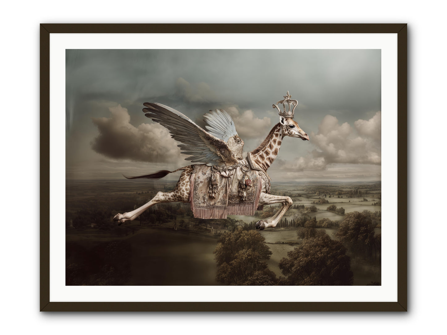 The Cloud Museum -- Framed Print - Black 40x30