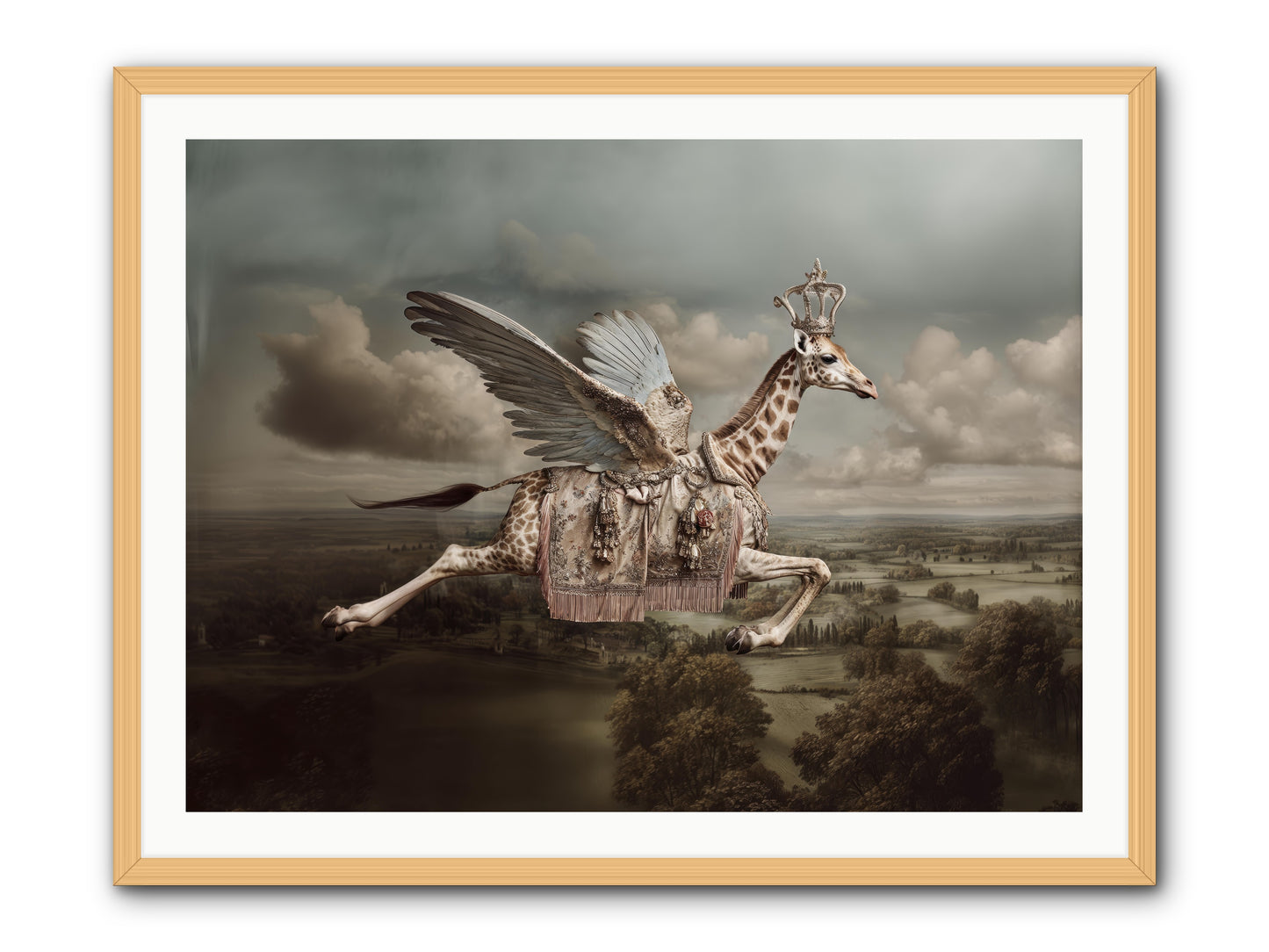 The Cloud Museum -- Framed Print - Natural 40x30