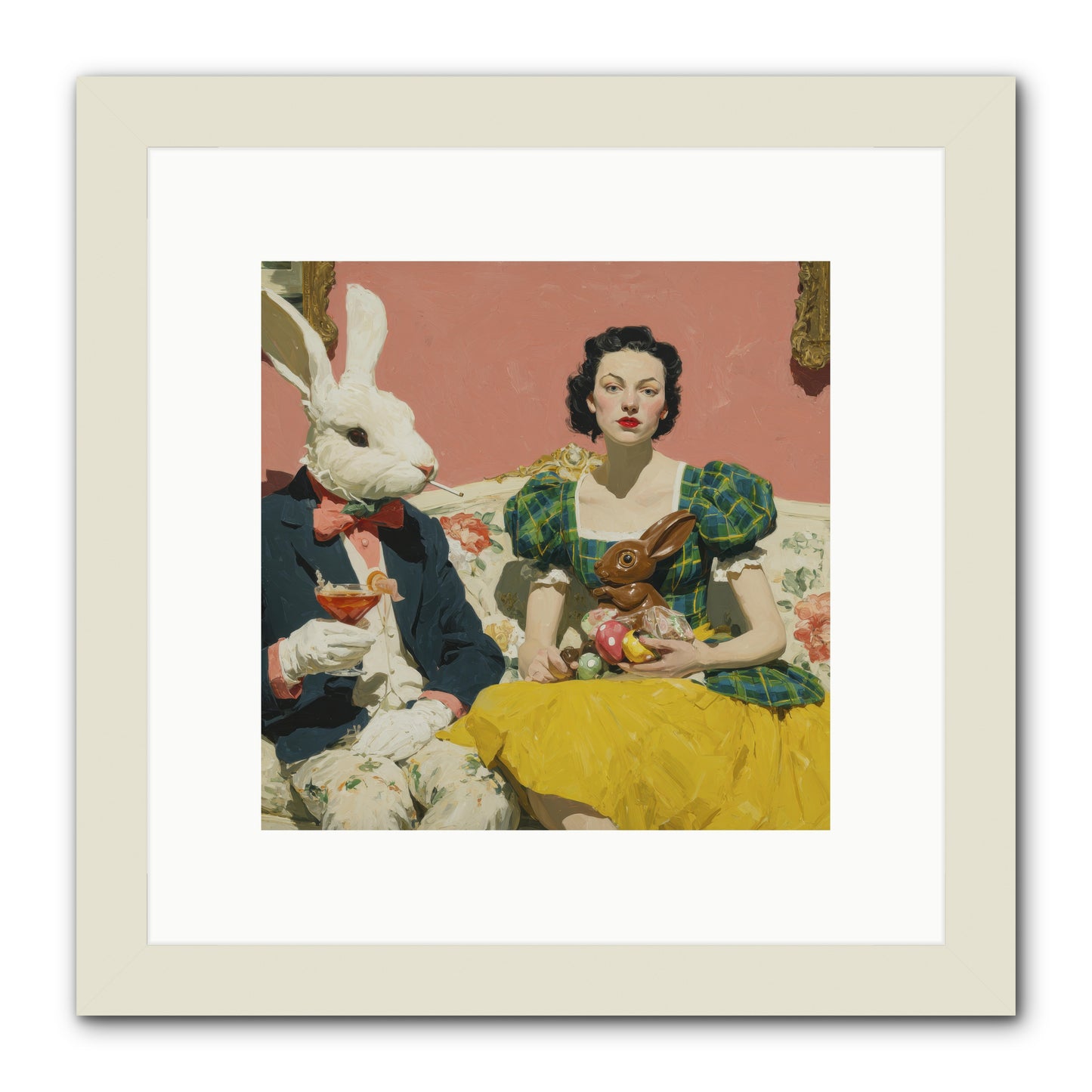 The Club of Slight Excess -- Framed Print - White 10x10