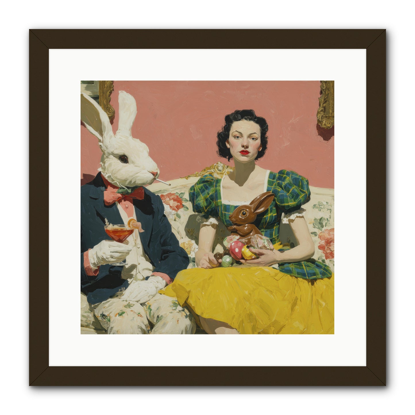 The Club of Slight Excess -- Framed Print - Black 16x16