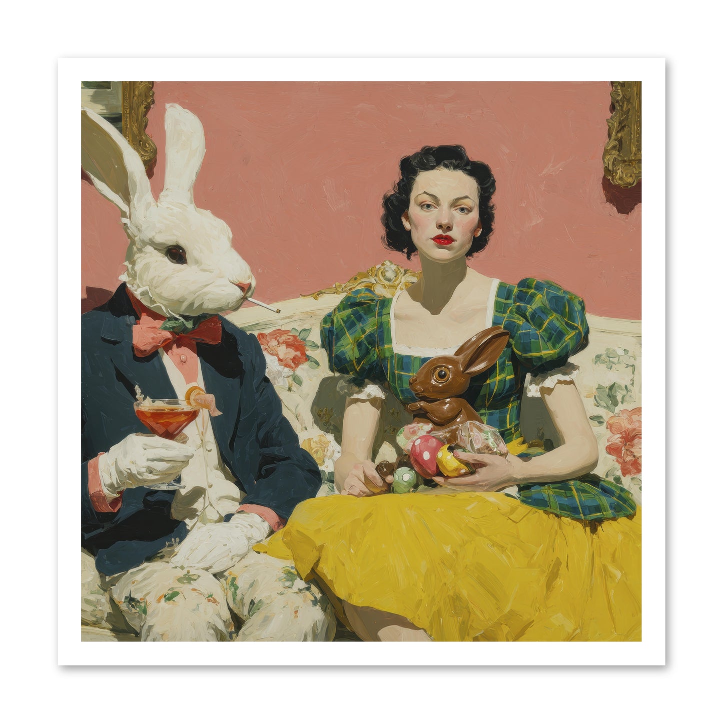 The Club of Slight Excess -- Loose Canvas Print 24x24