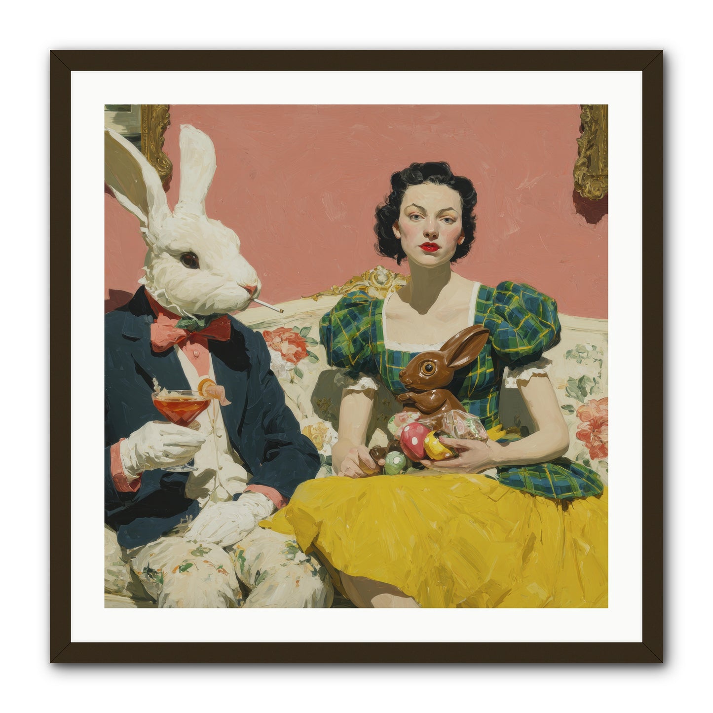 The Club of Slight Excess -- Framed Print - Black 30x30