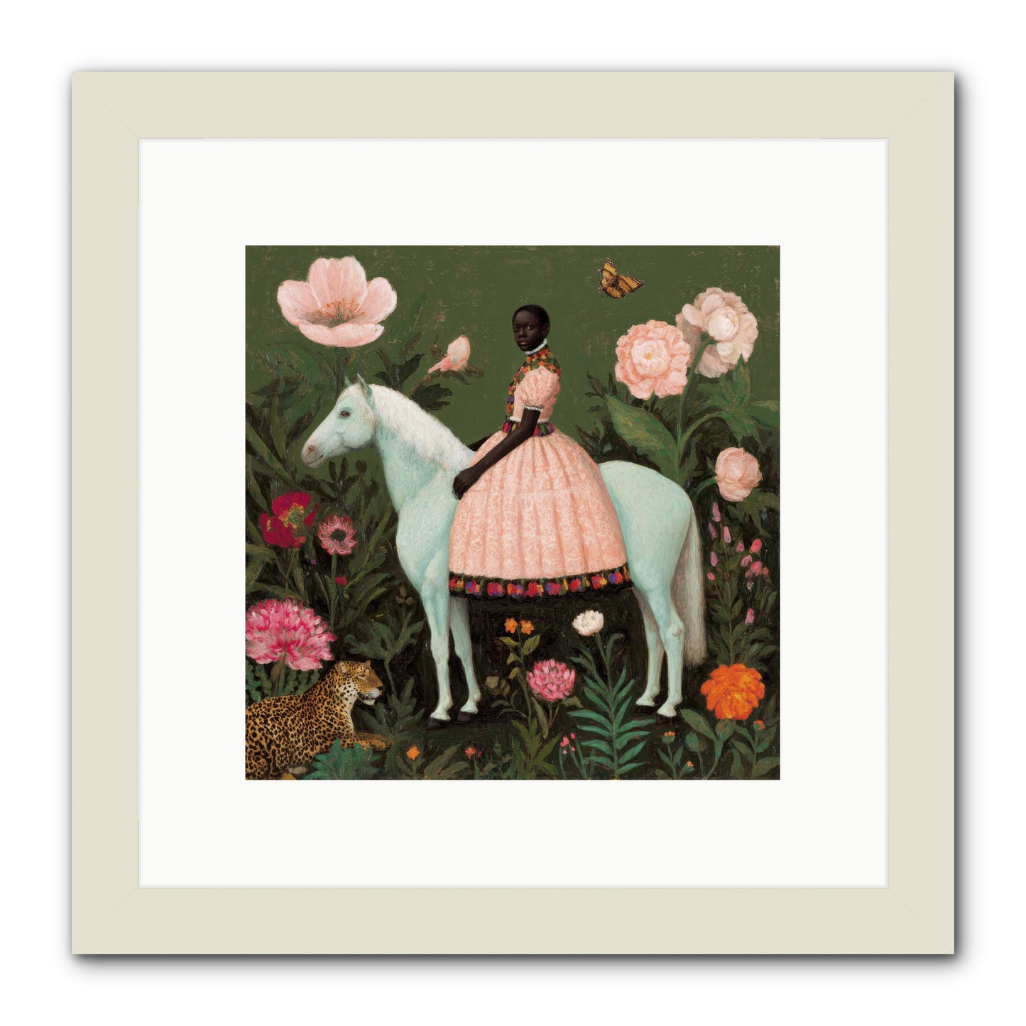 The Cobalt Canter Club-REZ -- Framed Print - White 10x10