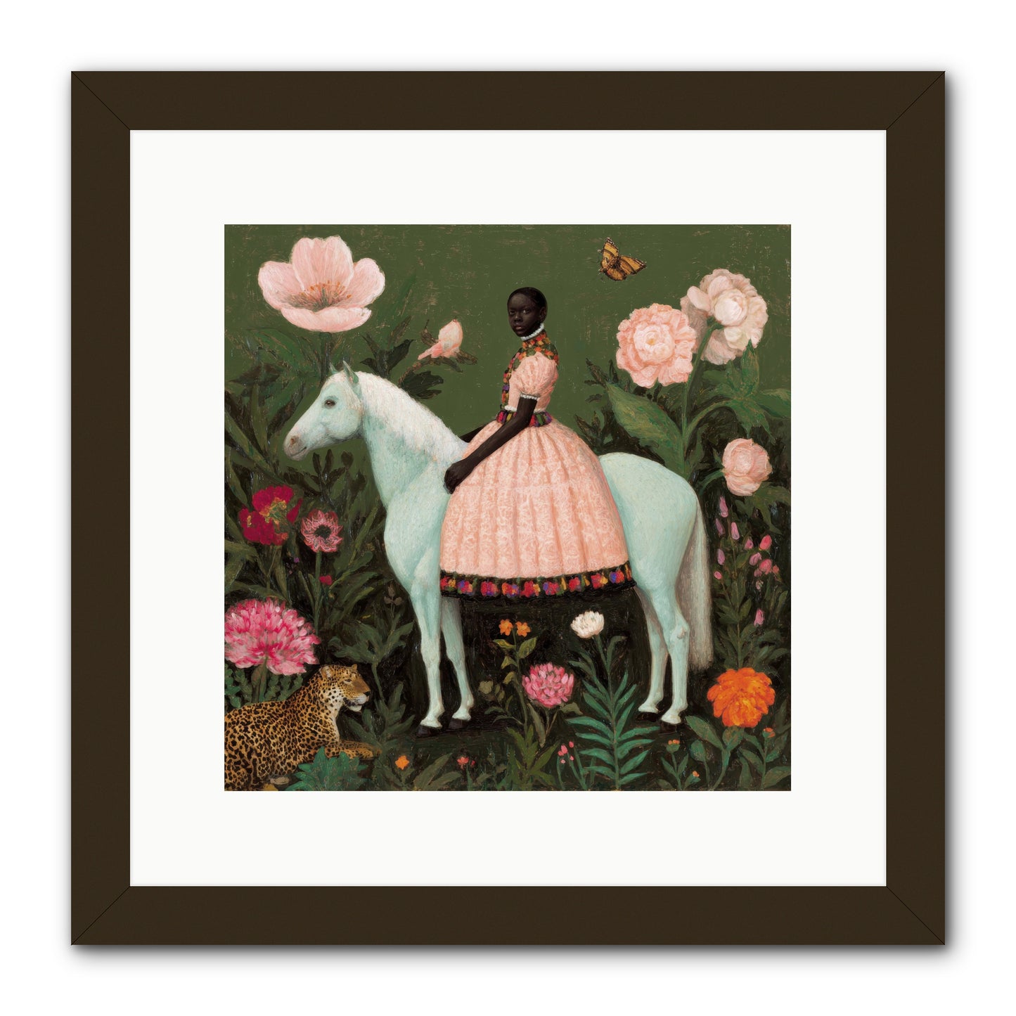 The Cobalt Canter Club-REZ -- Framed Print - Black 12x12