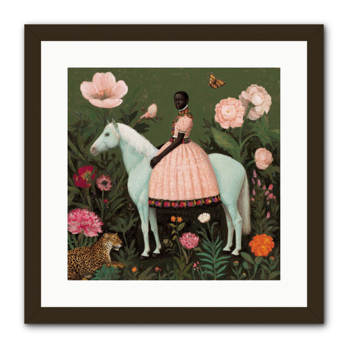 The Cobalt Canter Club-REZ -- Framed Print - Black 16x16