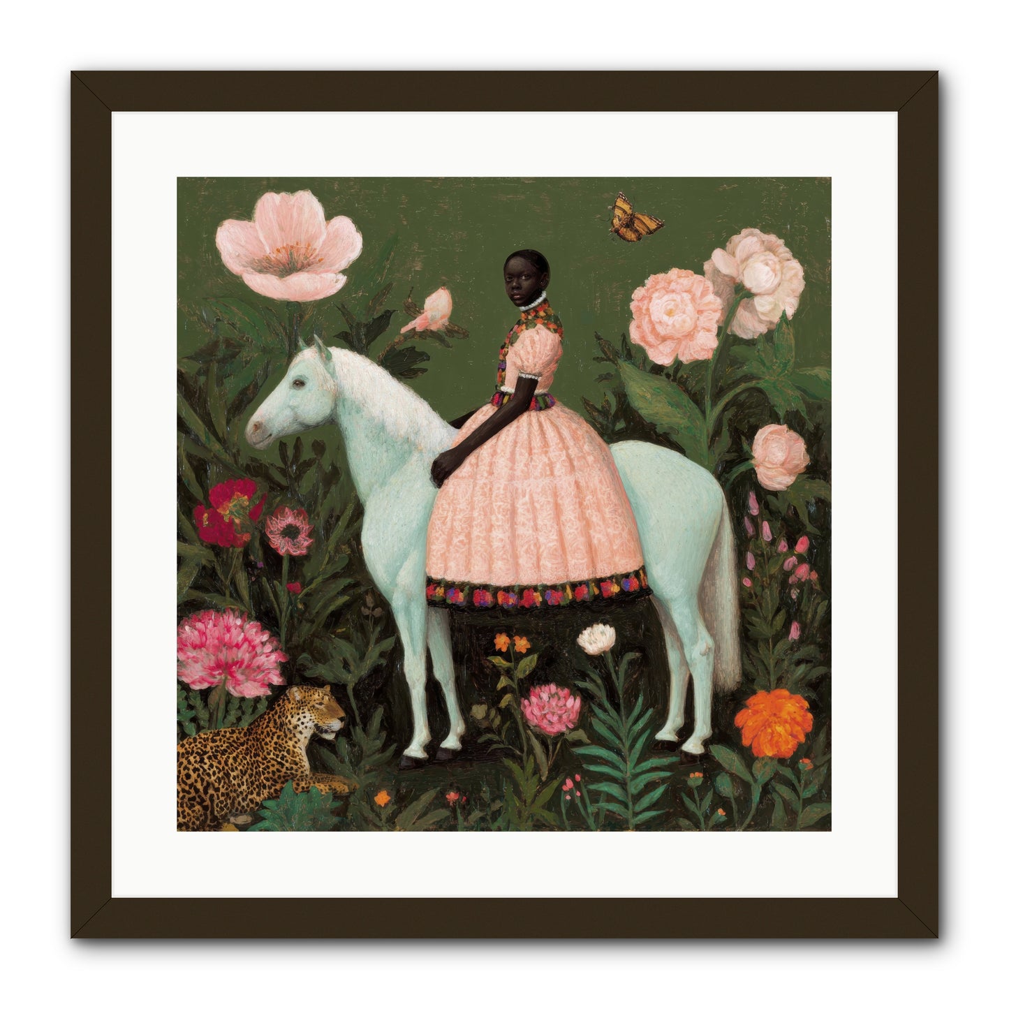 The Cobalt Canter Club-REZ -- Framed Print - Black 20x20