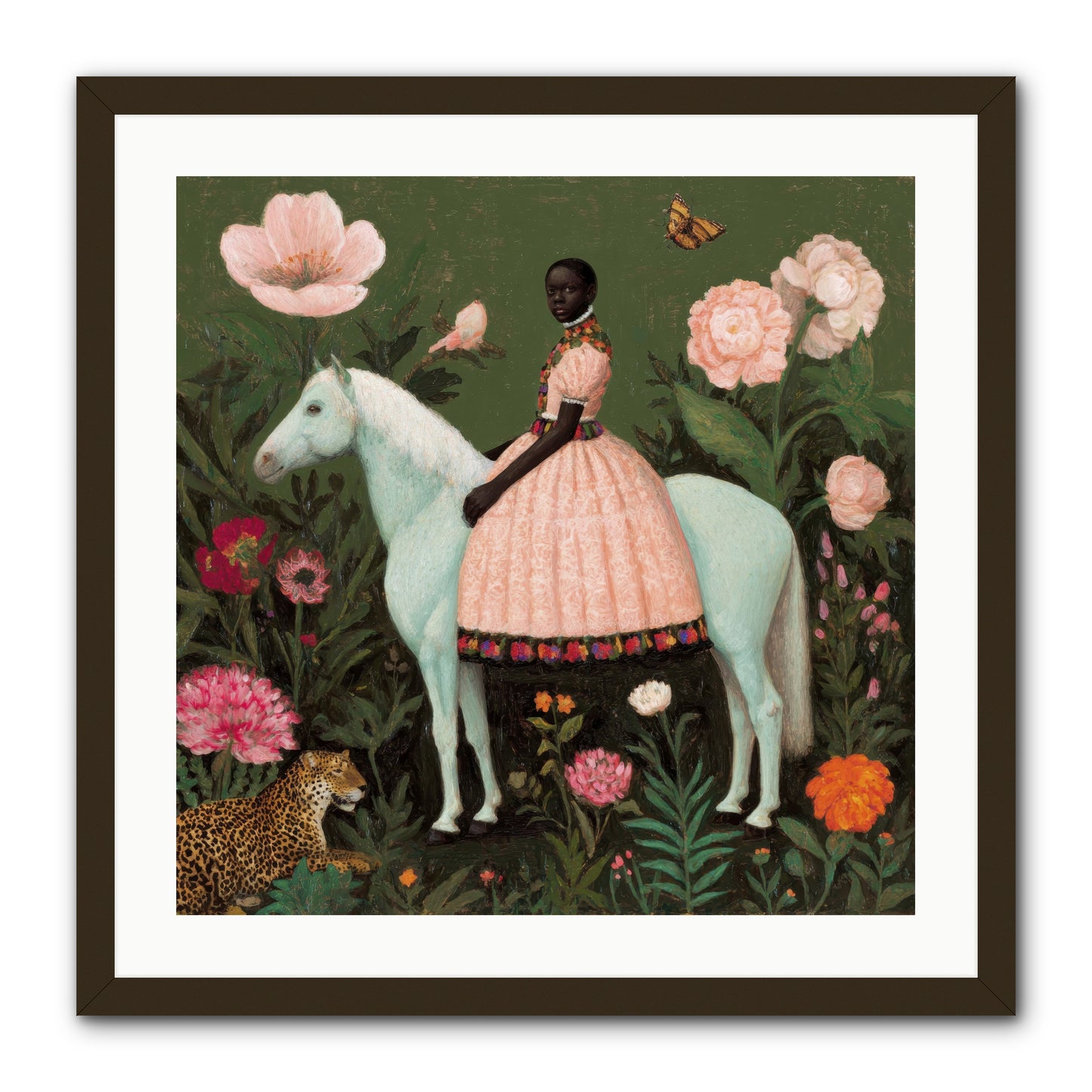 The Cobalt Canter Club-REZ -- Framed Print - Black 24x24