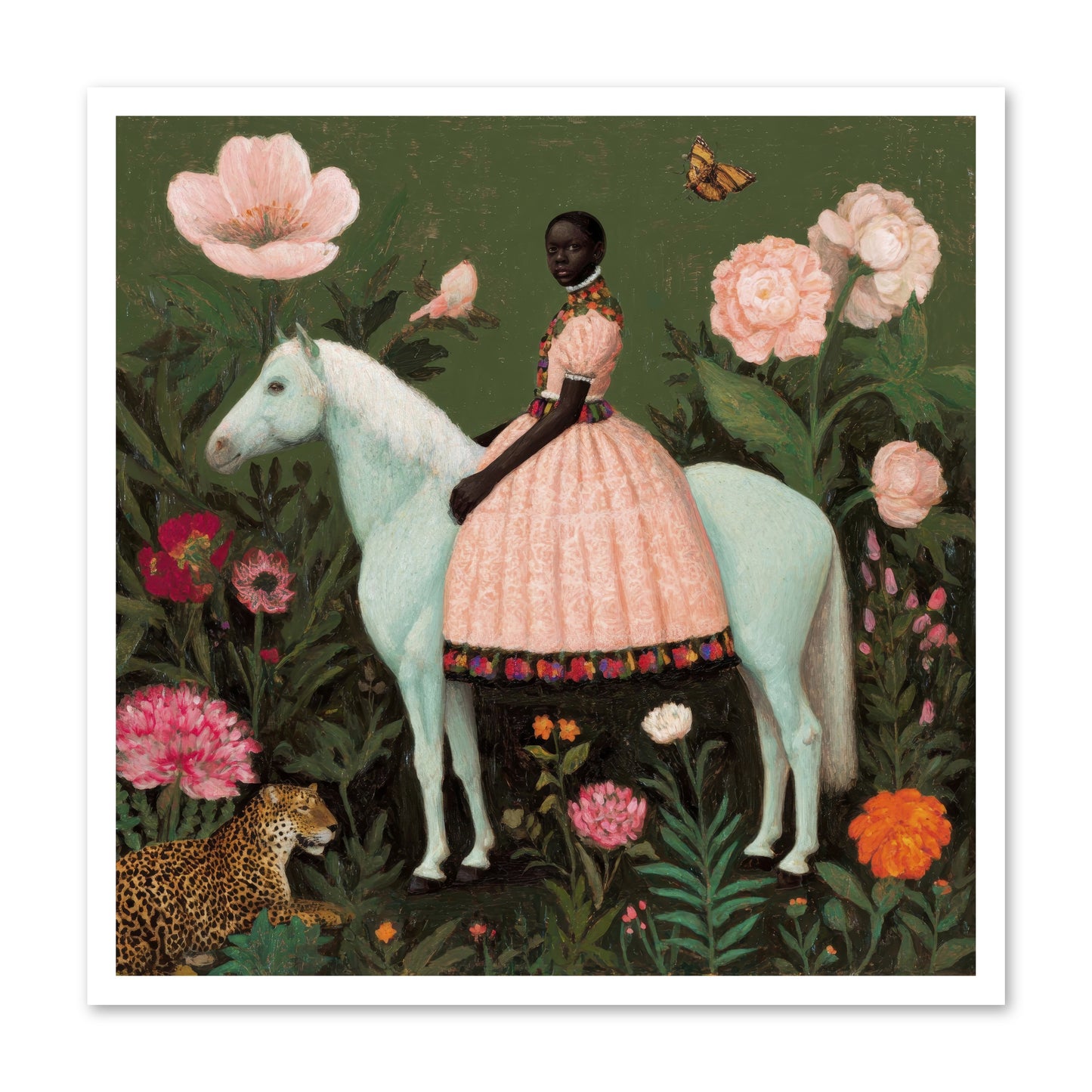The Cobalt Canter Club-REZ -- Loose Canvas Print 30x30