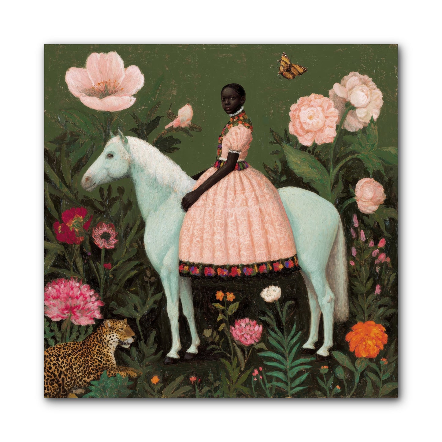 The Cobalt Canter Club-REZ -- Wrapped Canvas 10x10
