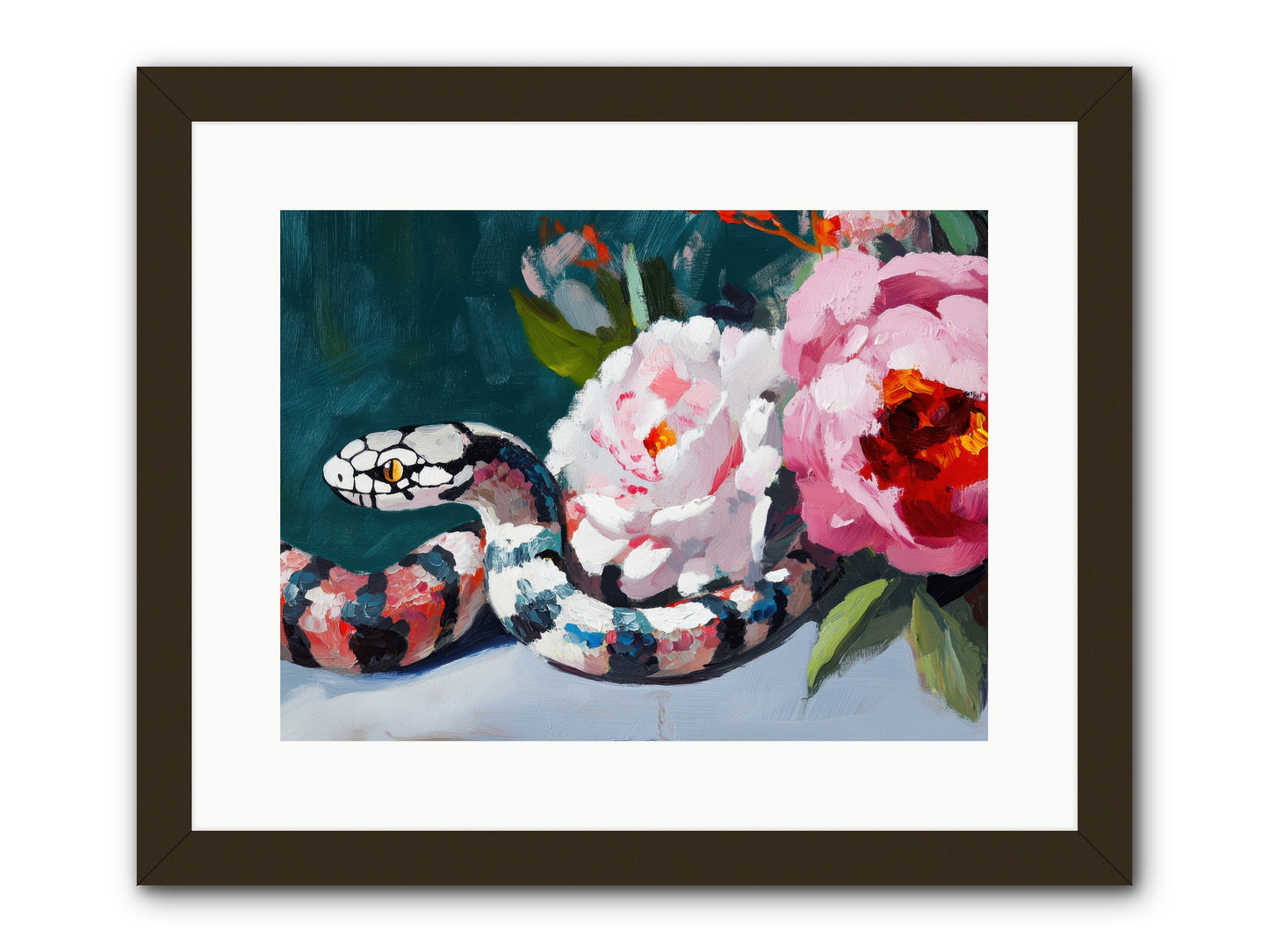 The Coiled Jewel -- Framed Print - Black 16x12