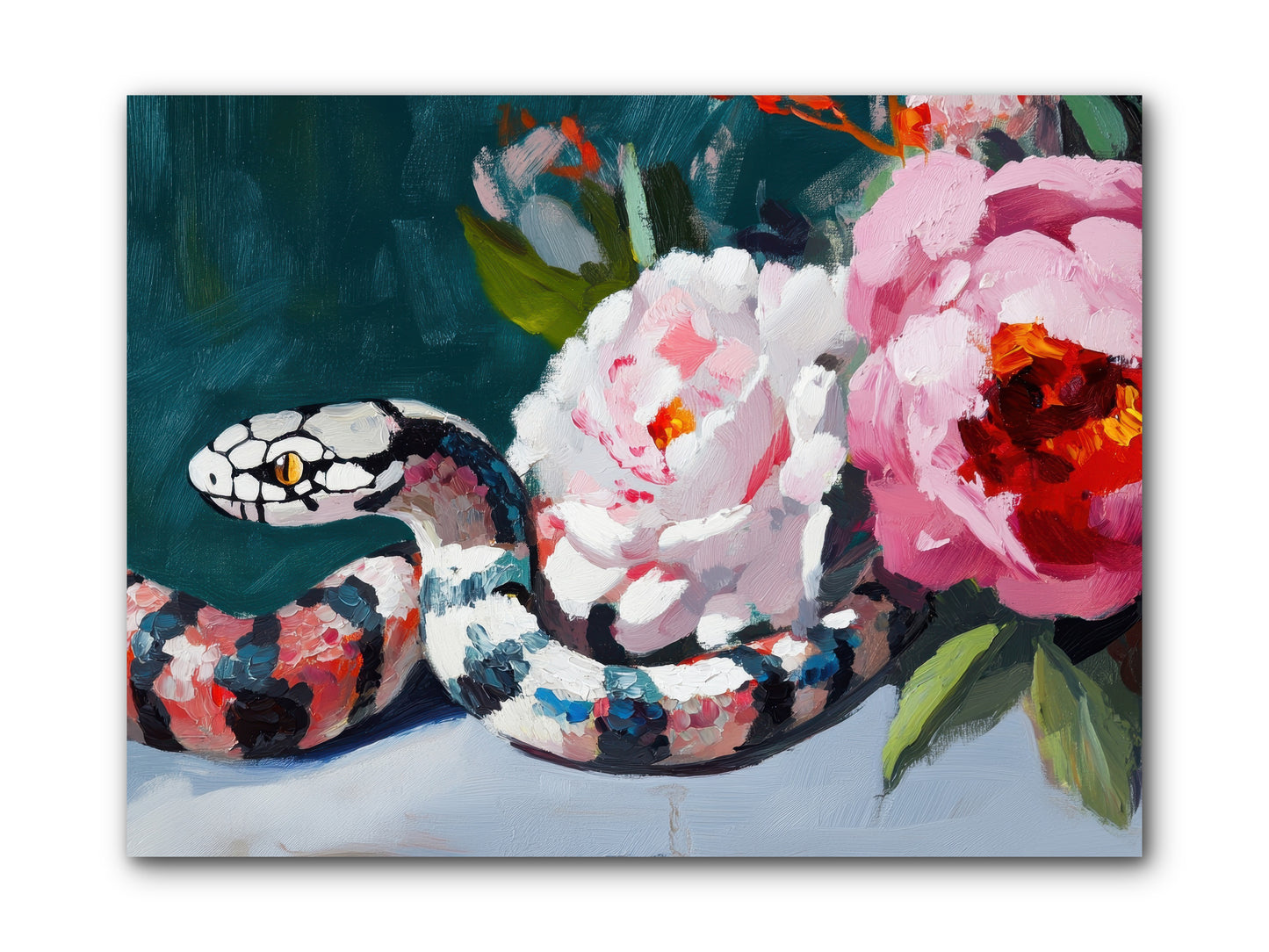 The Coiled Jewel -- Wrapped Canvas 12x9