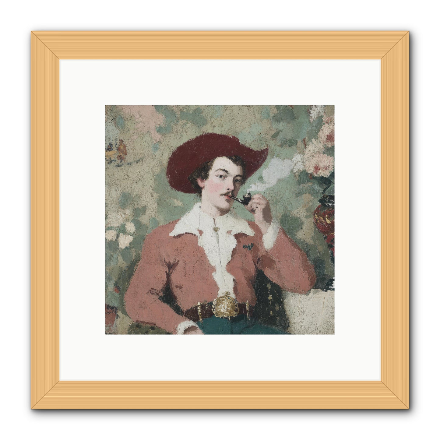 The Compendium of Unspoken Regrets -- Framed Print - Natural 10x10
