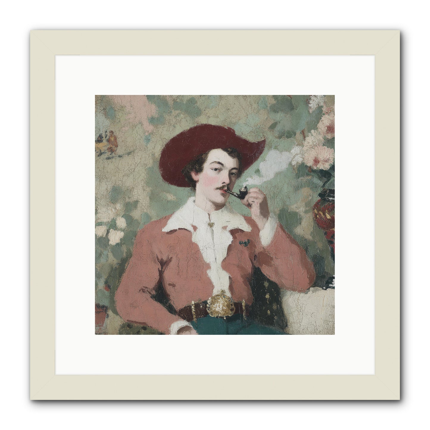 The Compendium of Unspoken Regrets -- Framed Print - White 12x12