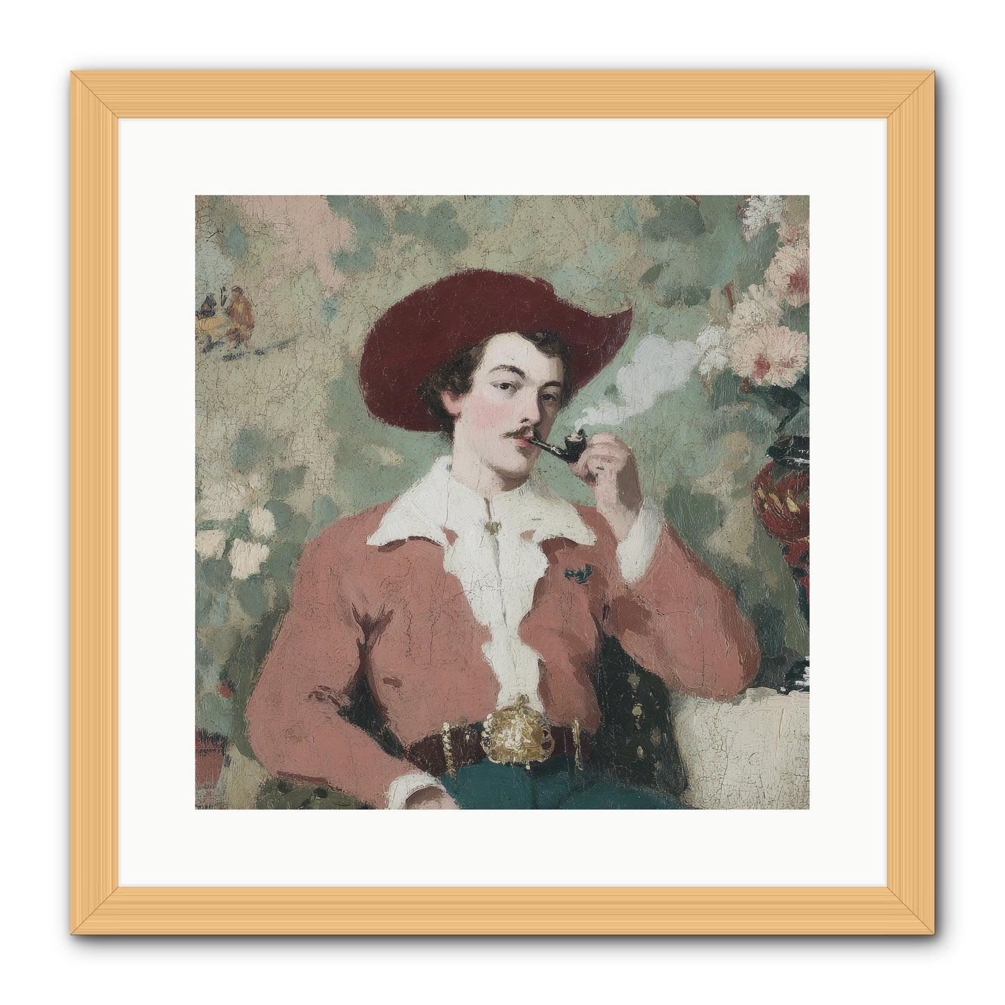 The Compendium of Unspoken Regrets -- Framed Print - Natural 16x16