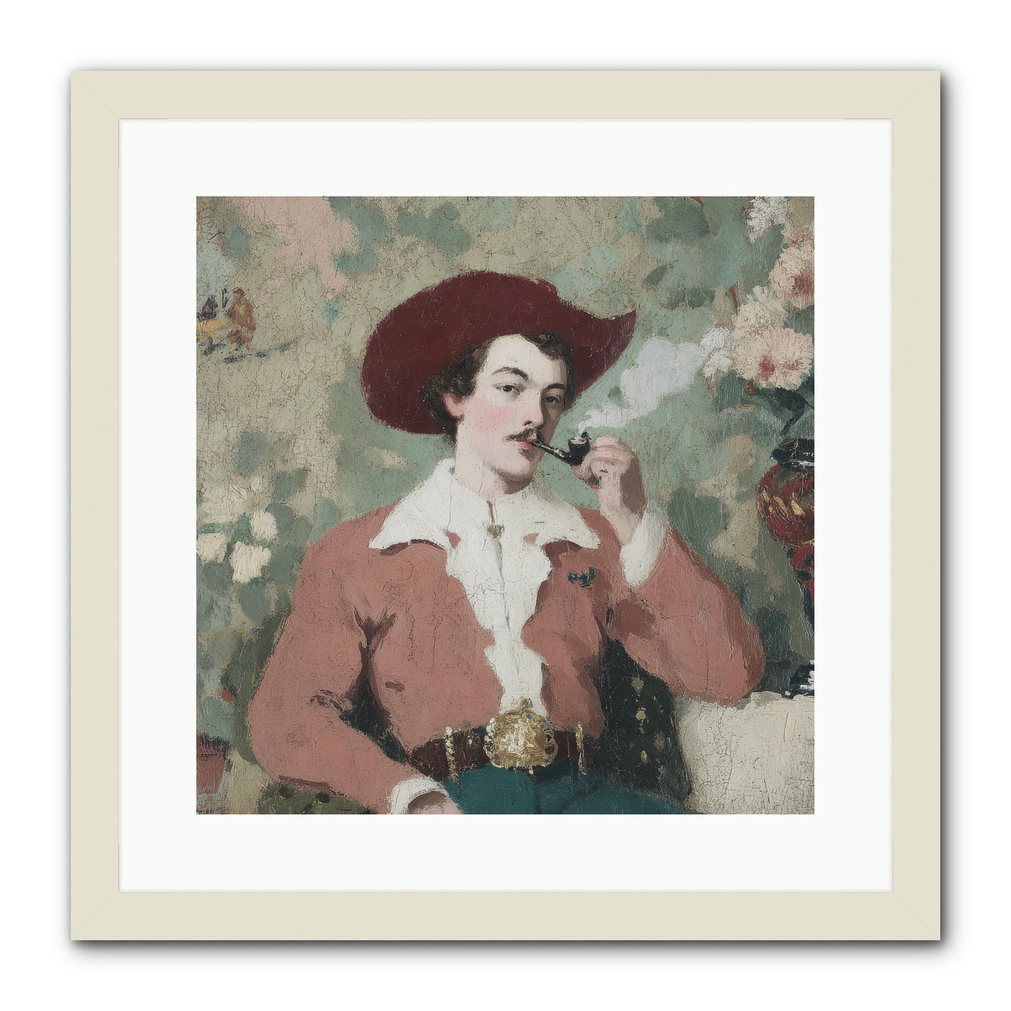 The Compendium of Unspoken Regrets -- Framed Print - White 16x16