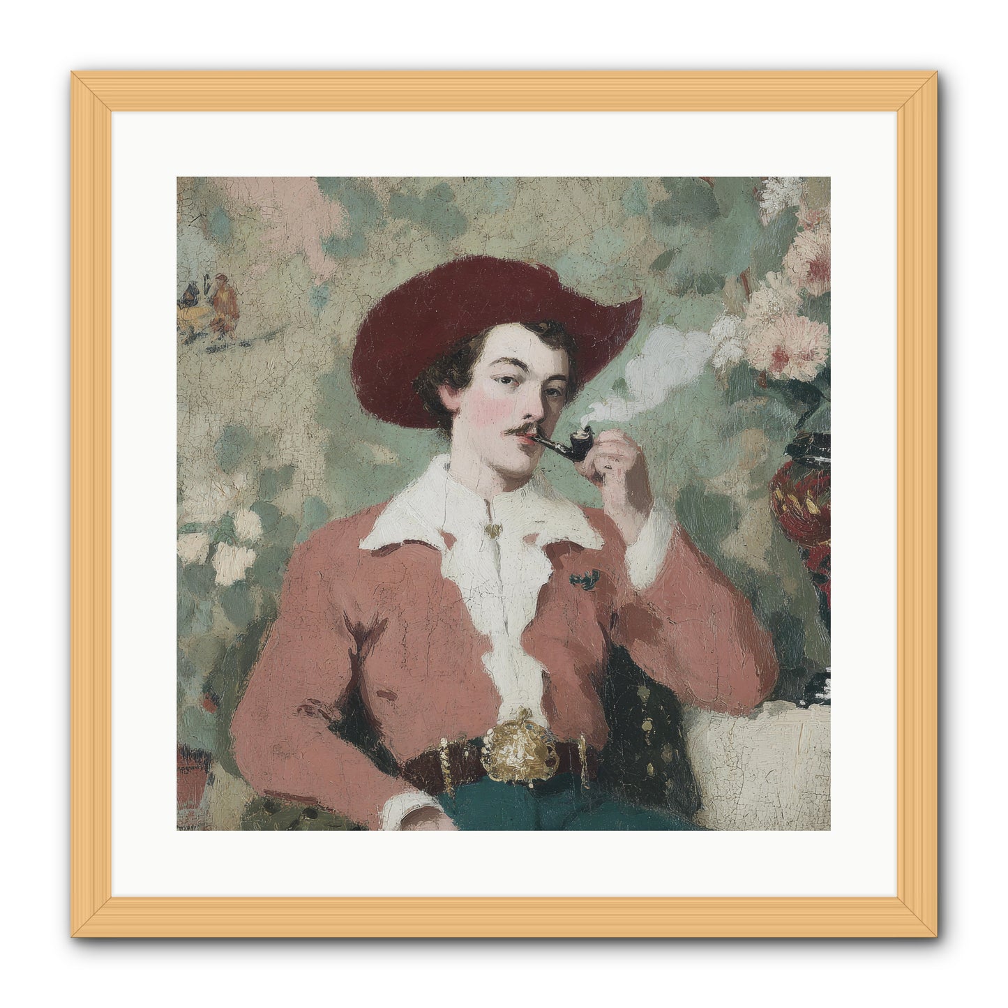 The Compendium of Unspoken Regrets -- Framed Print - Natural 20x20
