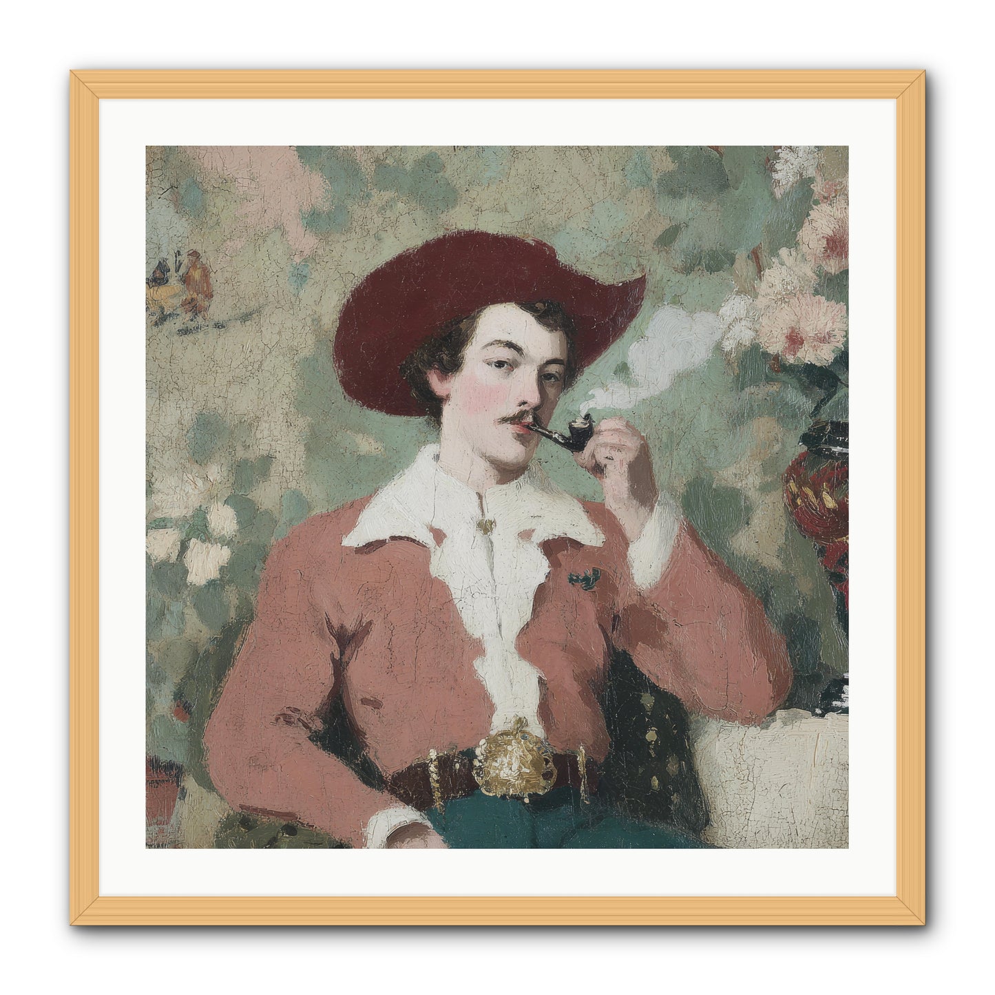 The Compendium of Unspoken Regrets -- Framed Print - Natural 30x30