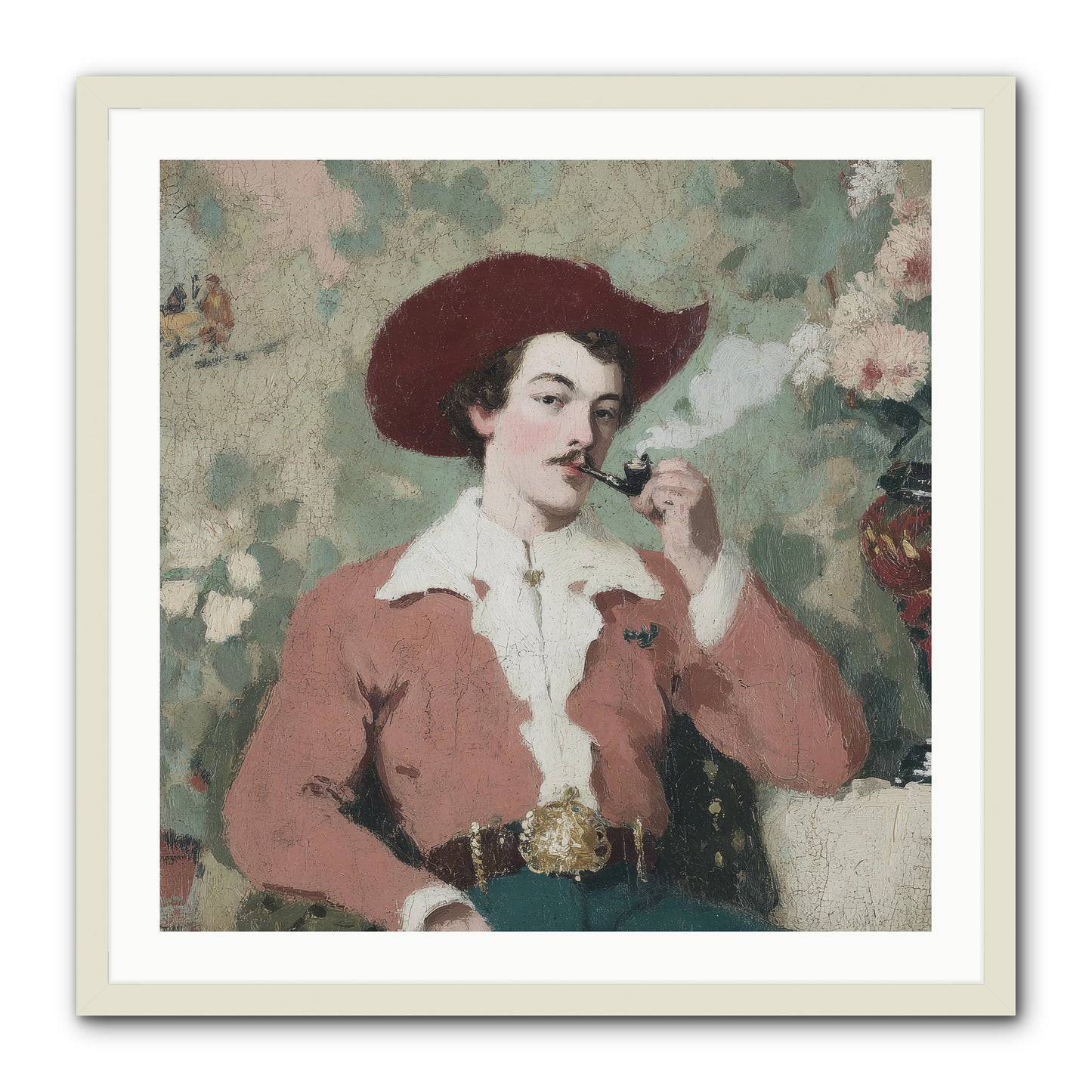 The Compendium of Unspoken Regrets -- Framed Print - White 30x30