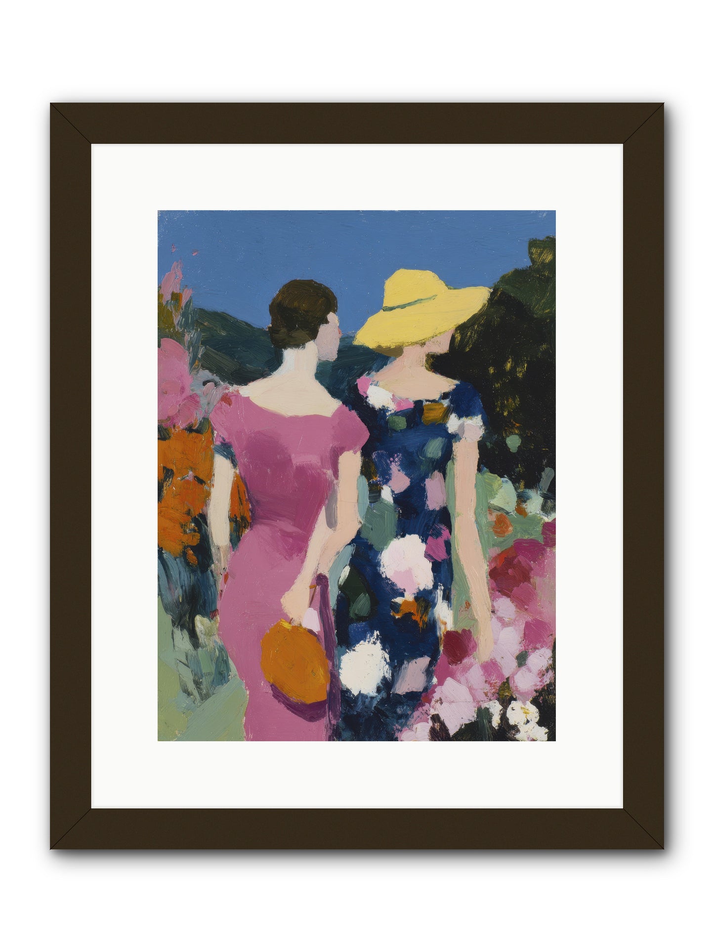 The Conversation -- Framed Print - Black 12x16