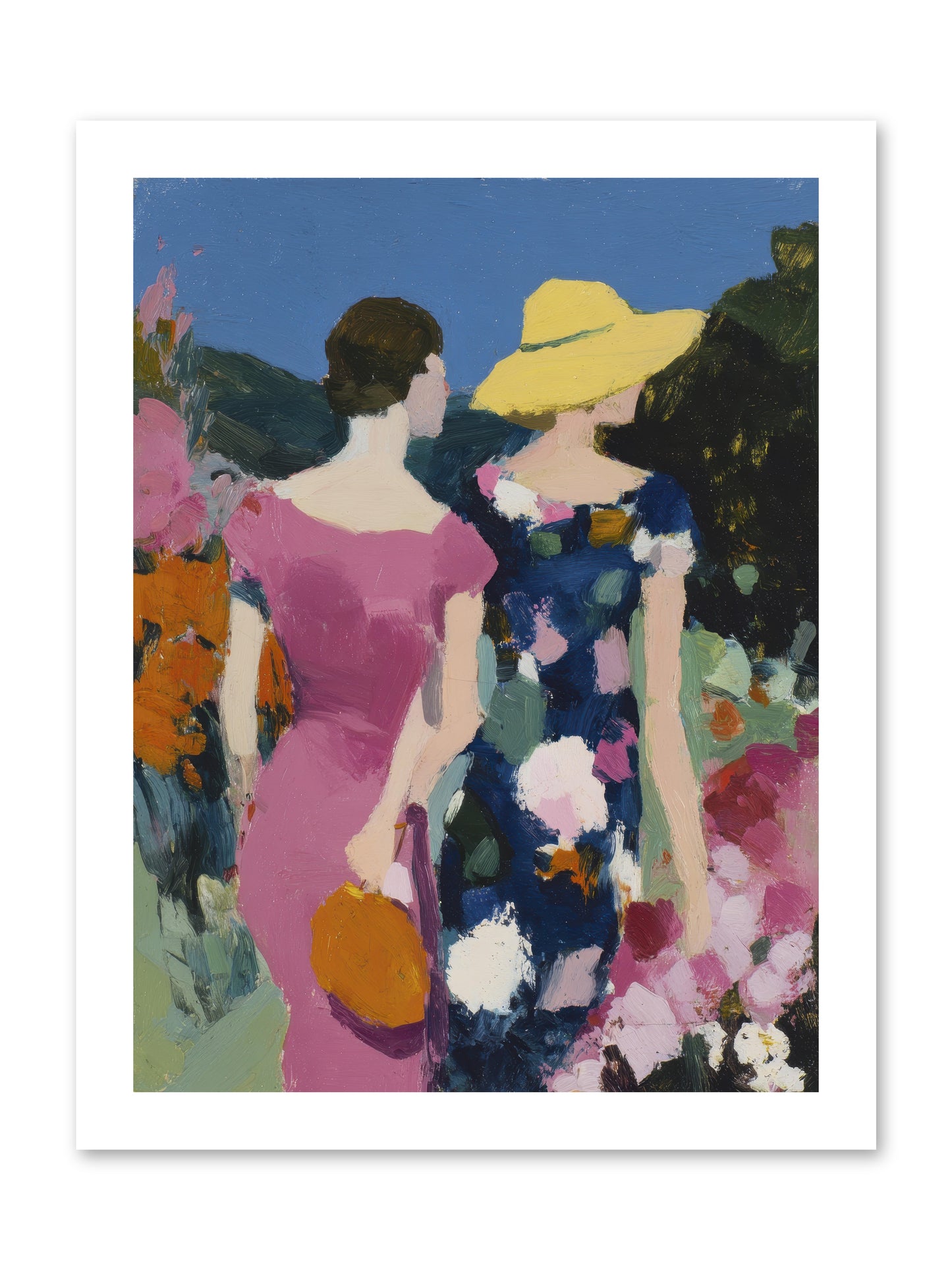 The Conversation -- Loose Canvas Print 12x16