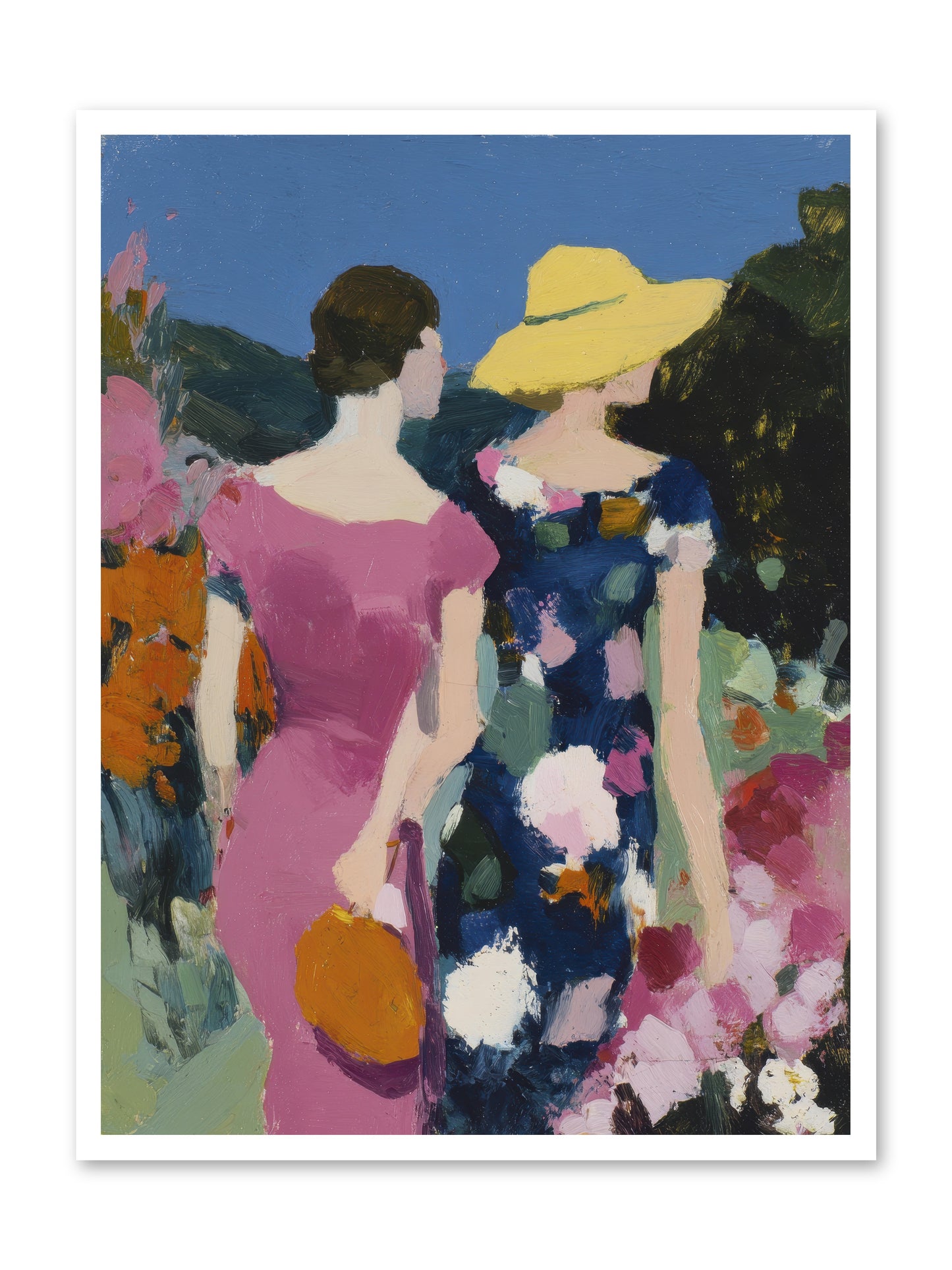 The Conversation -- Loose Canvas Print 30x40