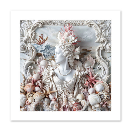 The Coral Queen -- Paper Print 10x10