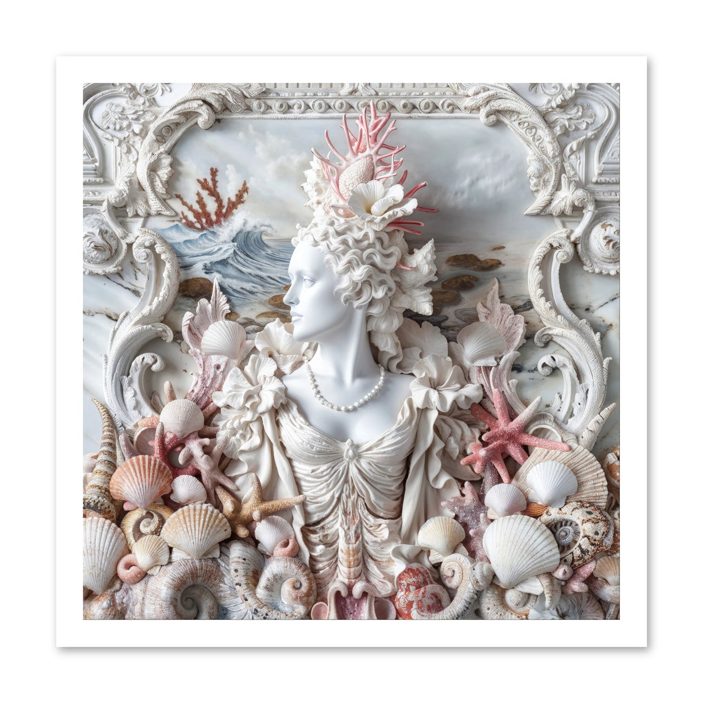 The Coral Queen -- Paper Print 20x20