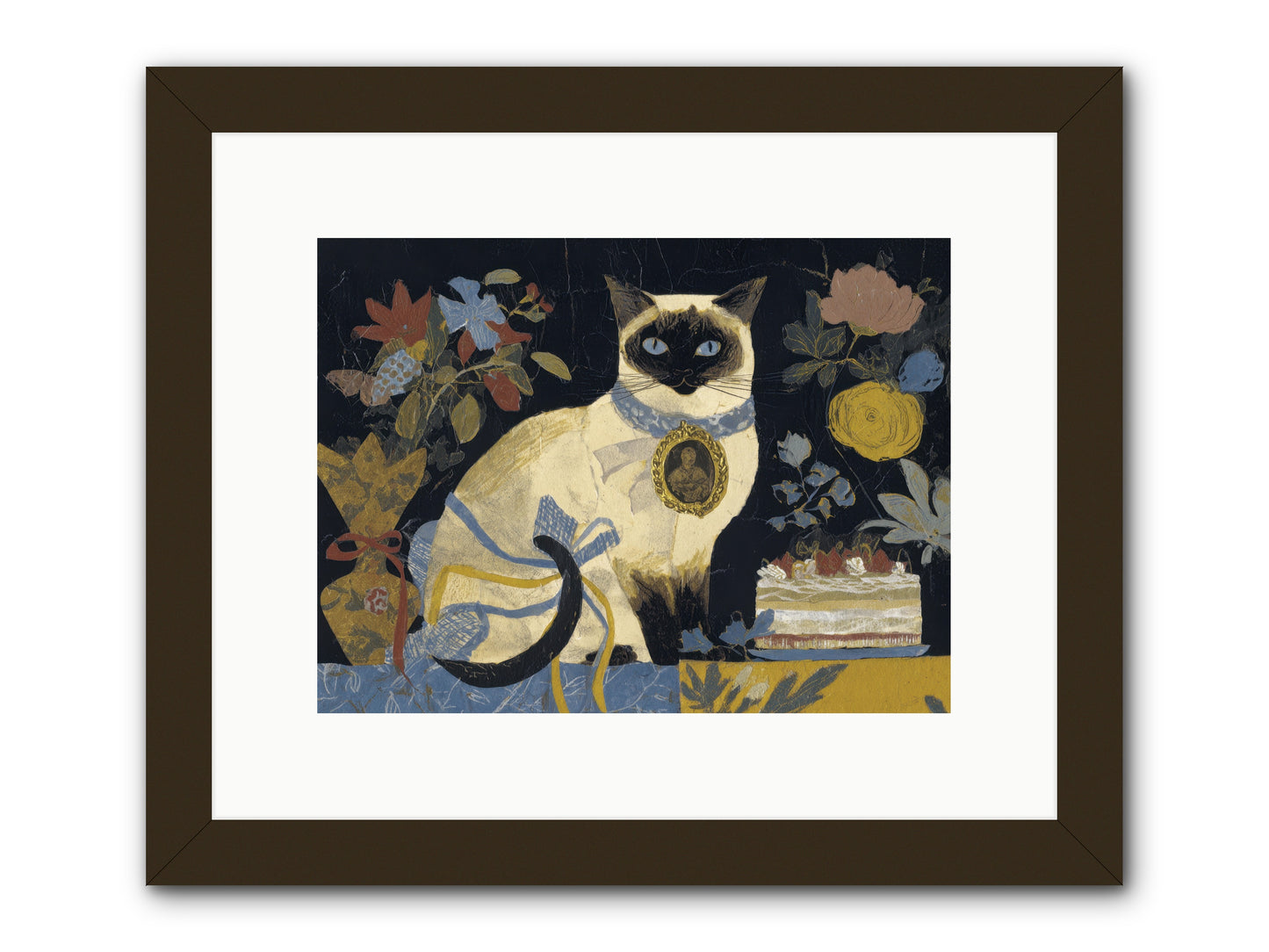 The Corsage Arrangement -- Framed Print - Black 12x9