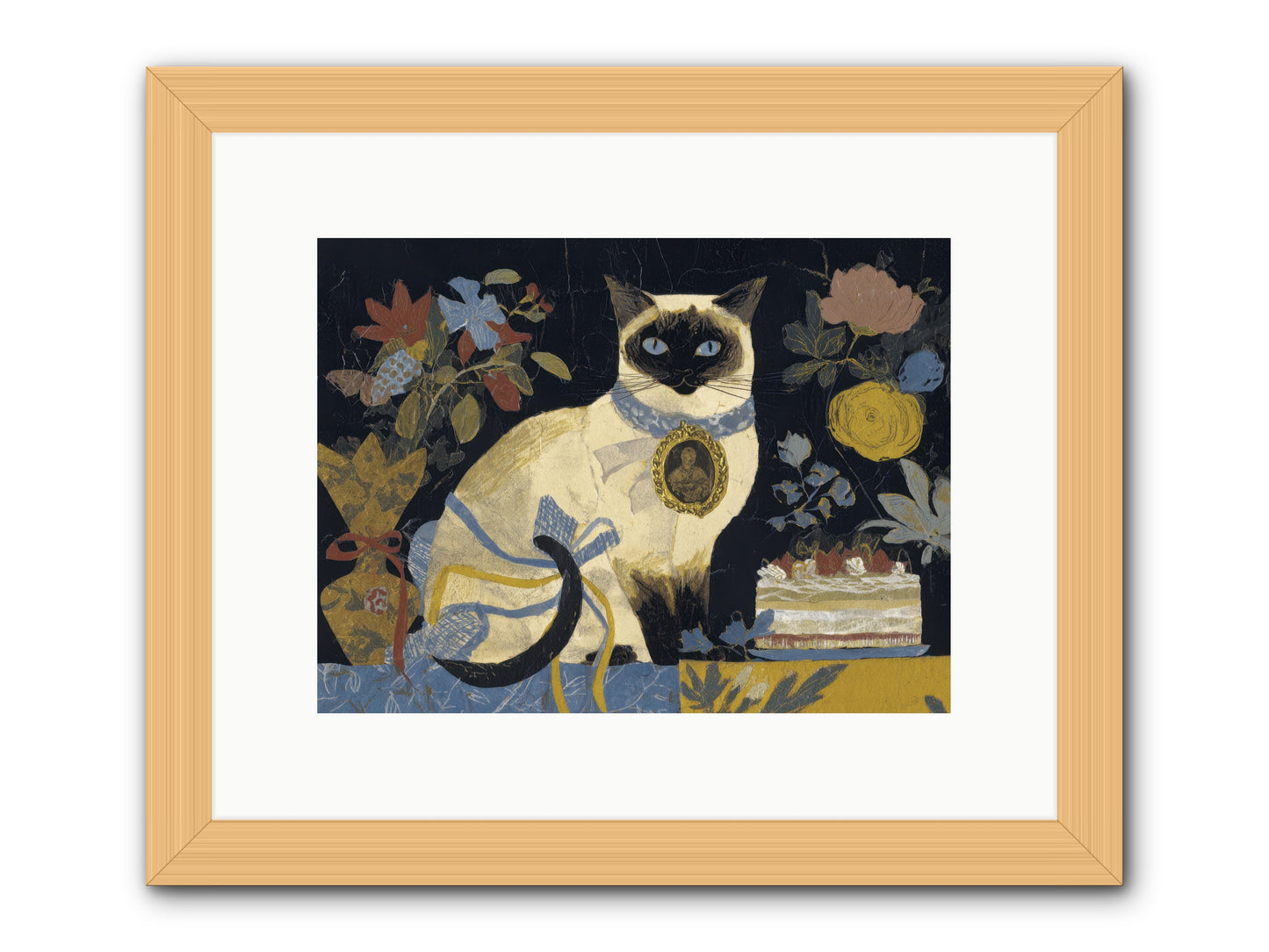 The Corsage Arrangement -- Framed Print - Natural 12x9