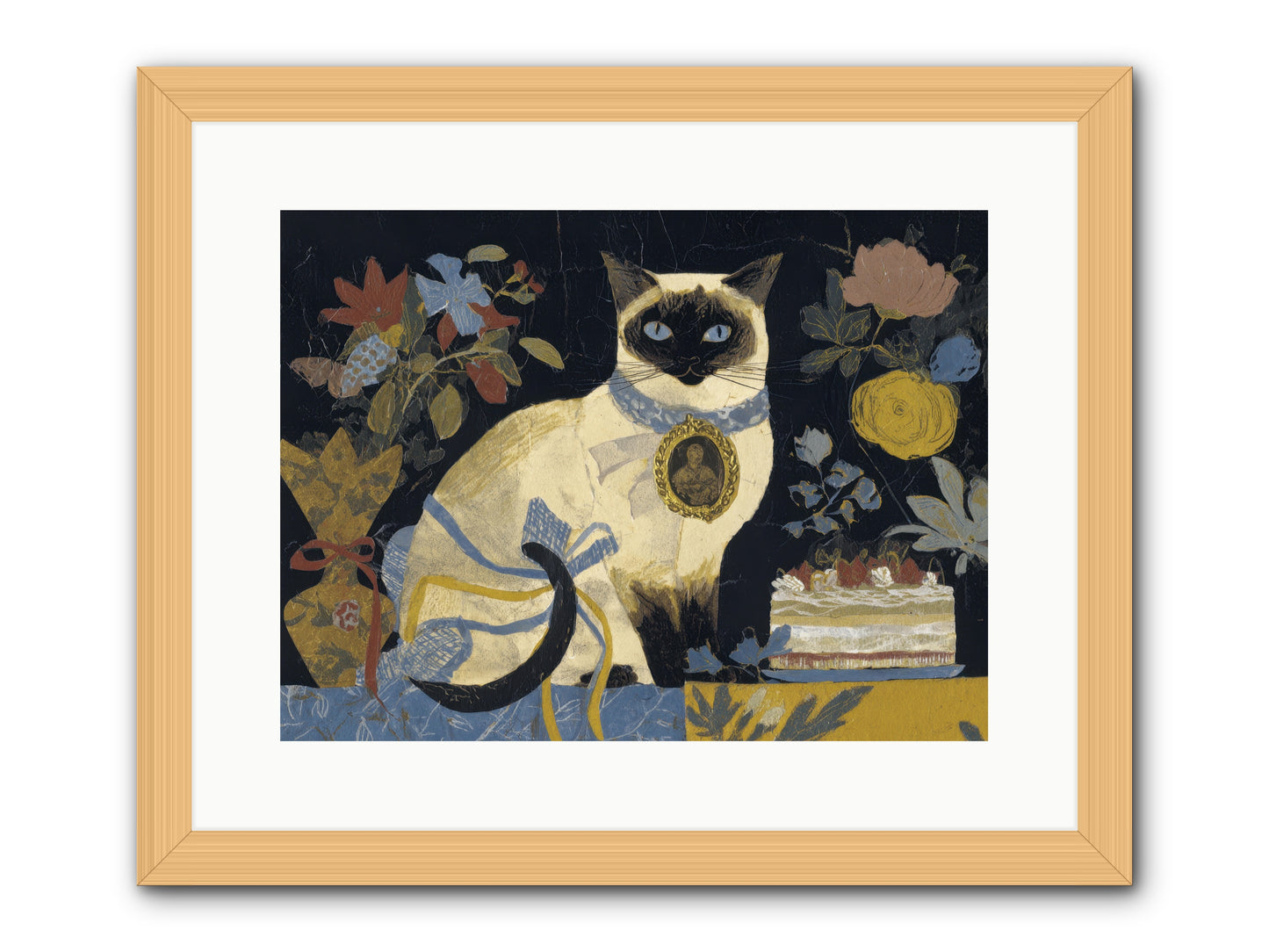 The Corsage Arrangement -- Framed Print - Natural 16x12
