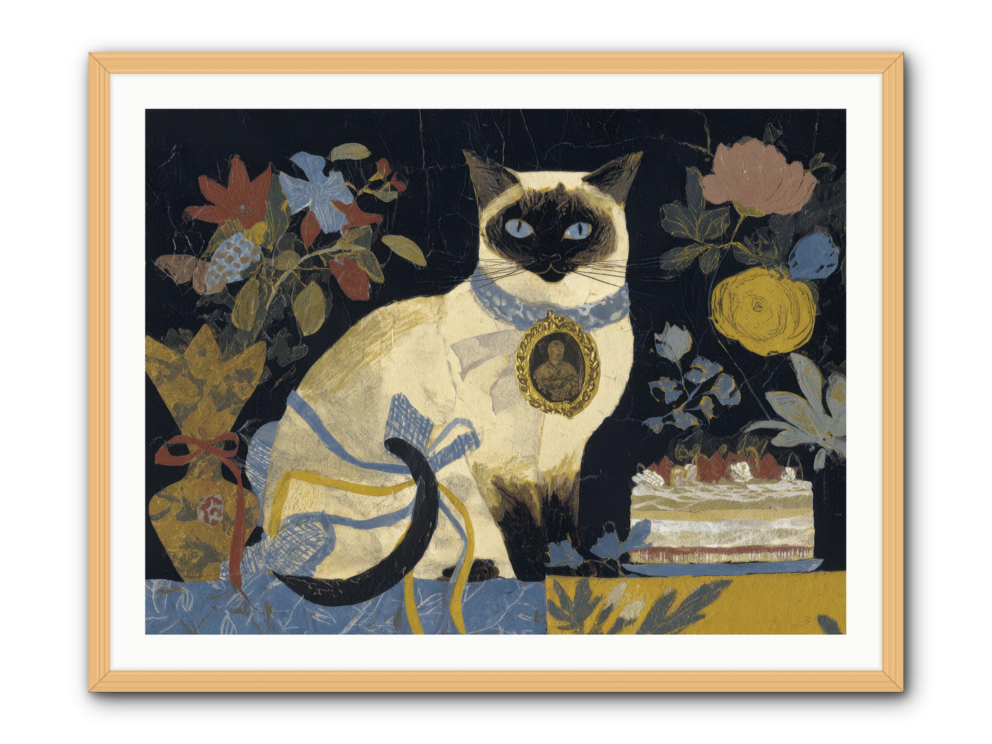 The Corsage Arrangement -- Framed Print - Natural 40x30