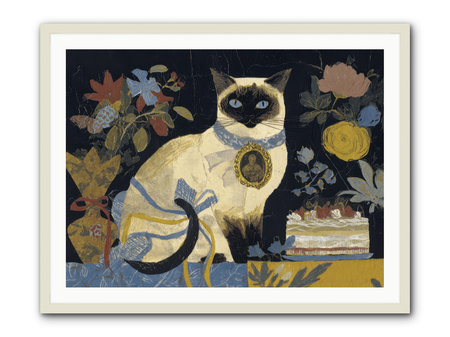 The Corsage Arrangement -- Framed Print - White 40x30