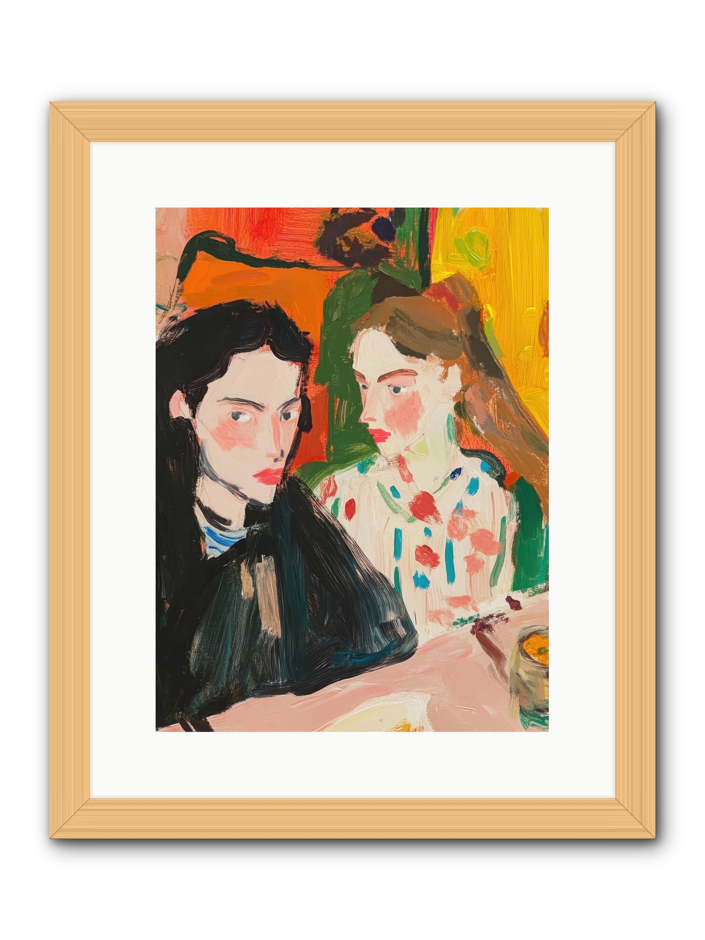 The Côte Imagined -- Framed Print - Natural 12x16