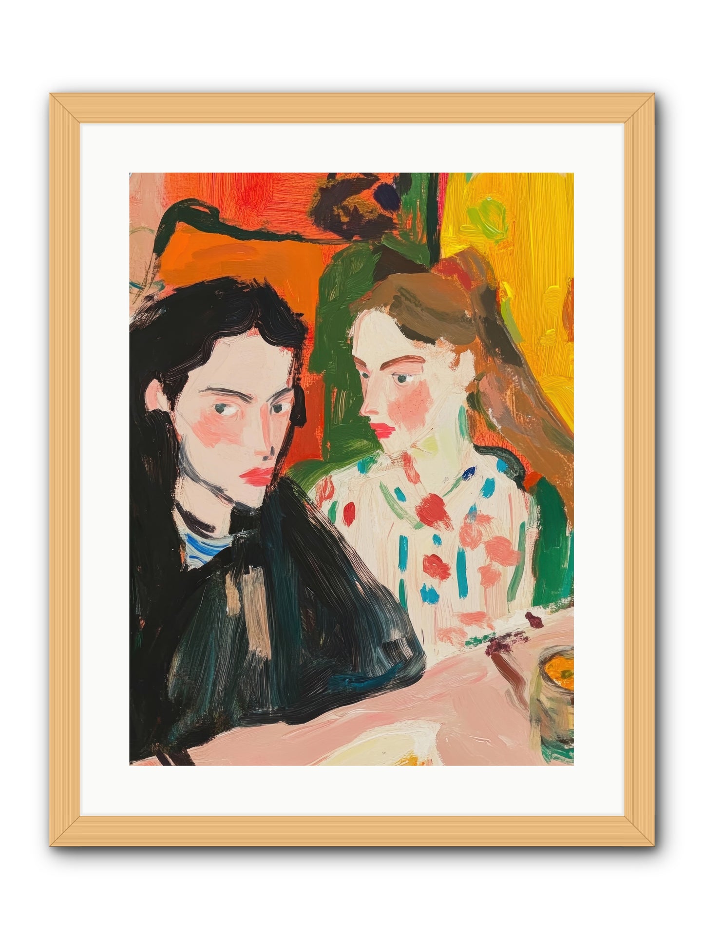 The Côte Imagined -- Framed Print - Natural 18x24