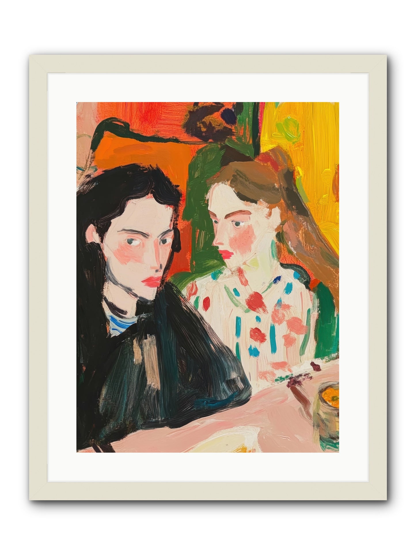 The Côte Imagined -- Framed Print - White 18x24