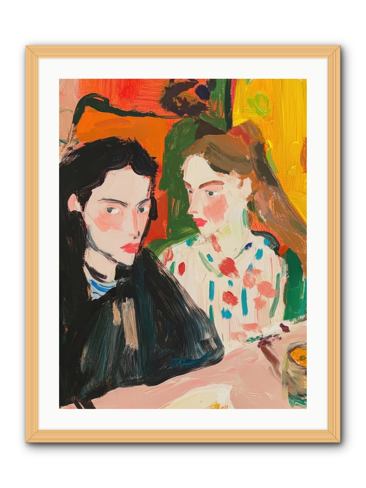 The Côte Imagined -- Framed Print - Natural 24x32