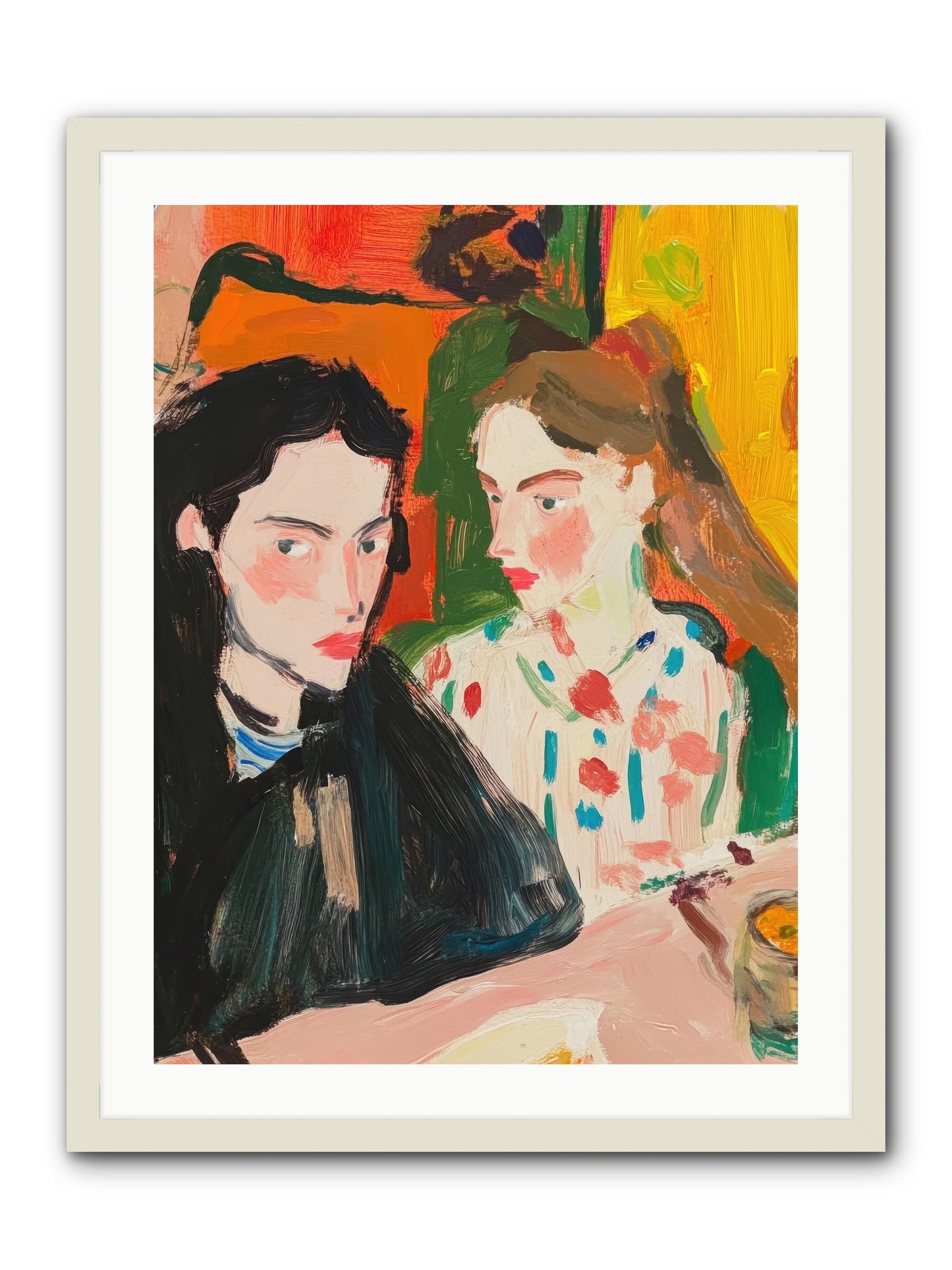 The Côte Imagined -- Framed Print - White 24x32
