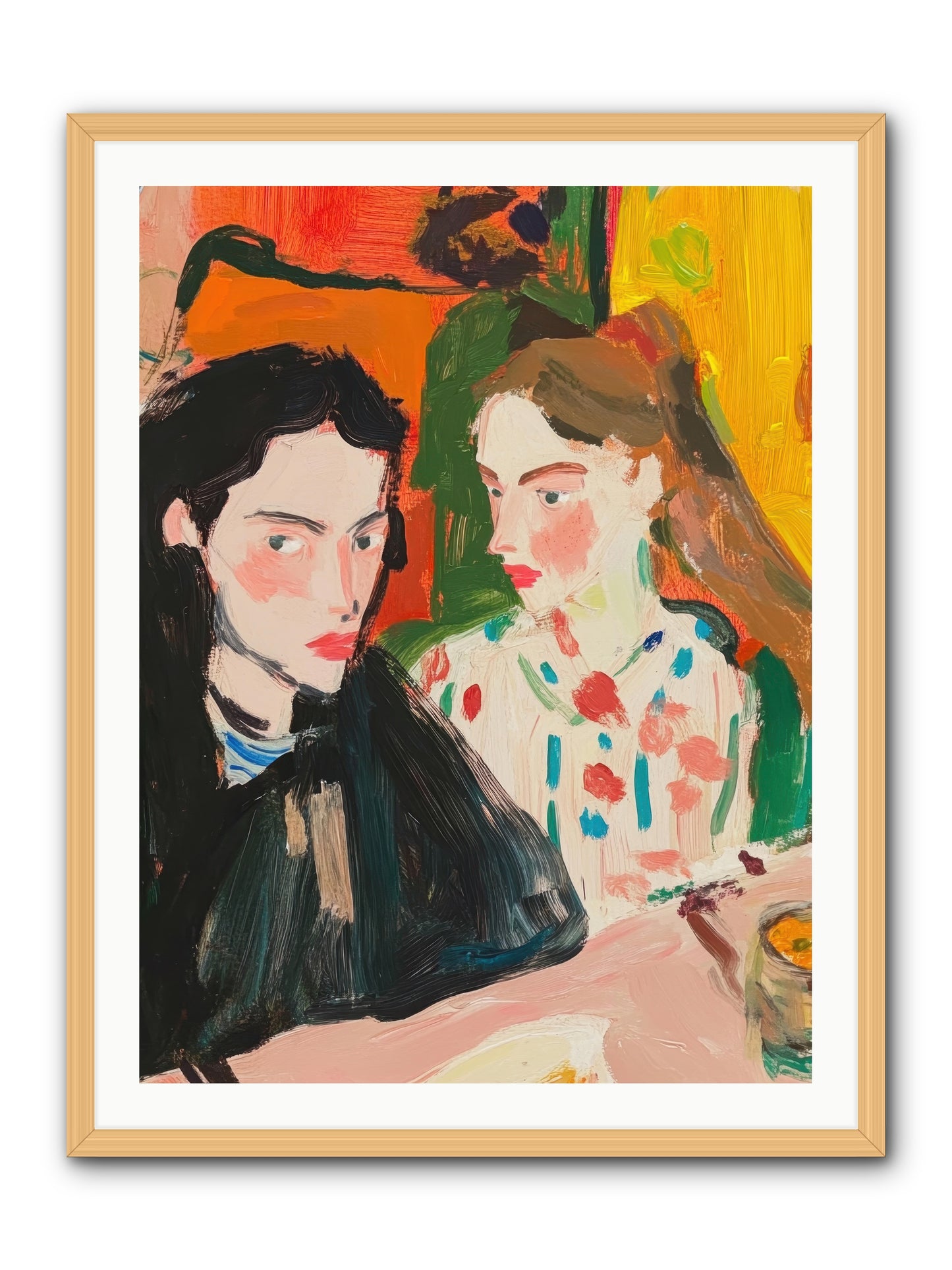 The Côte Imagined -- Framed Print - Natural 30x40