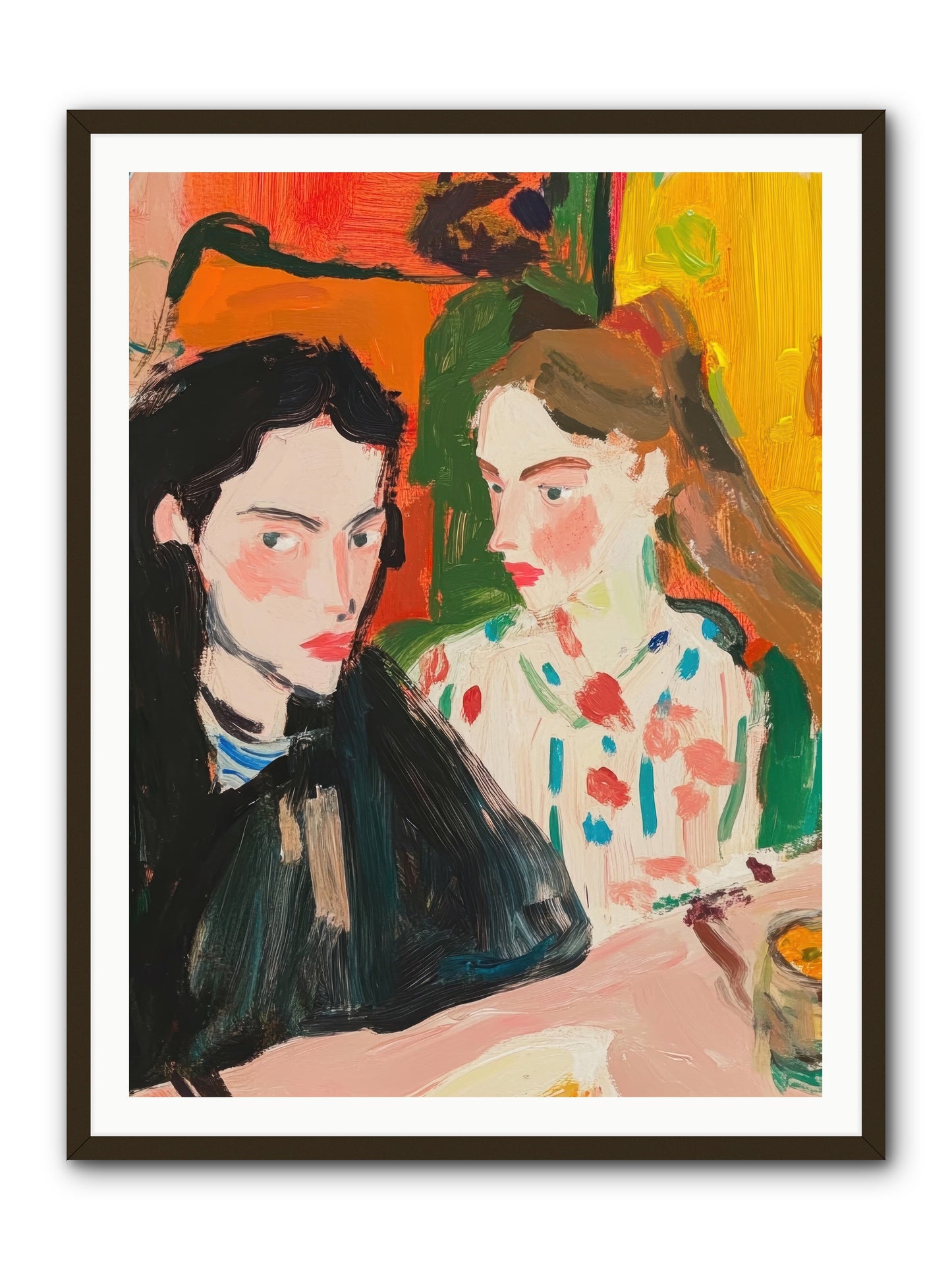 The Côte Imagined -- Framed Print - Black 36x48