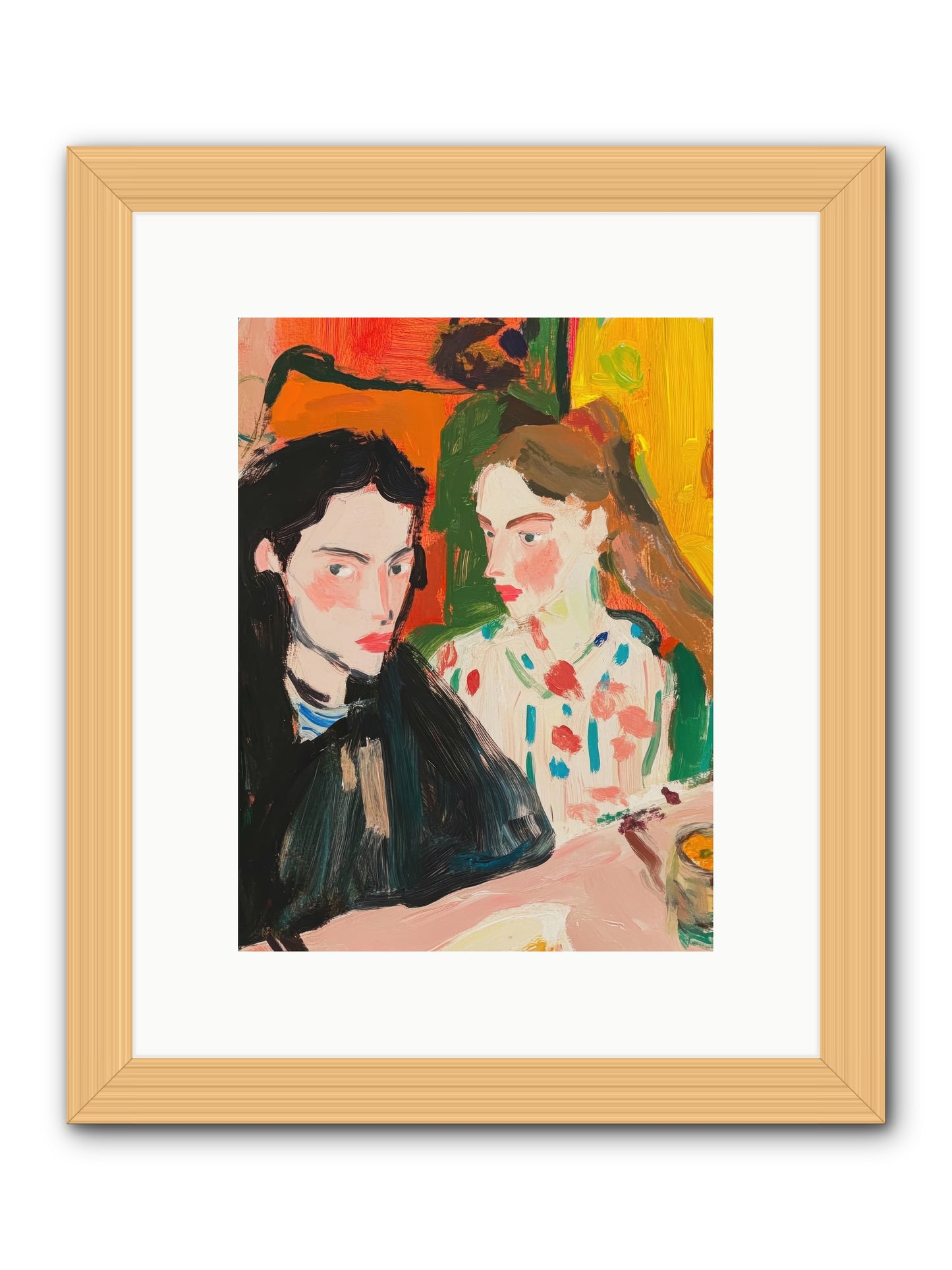 The Côte Imagined -- Framed Print - Natural 9x12