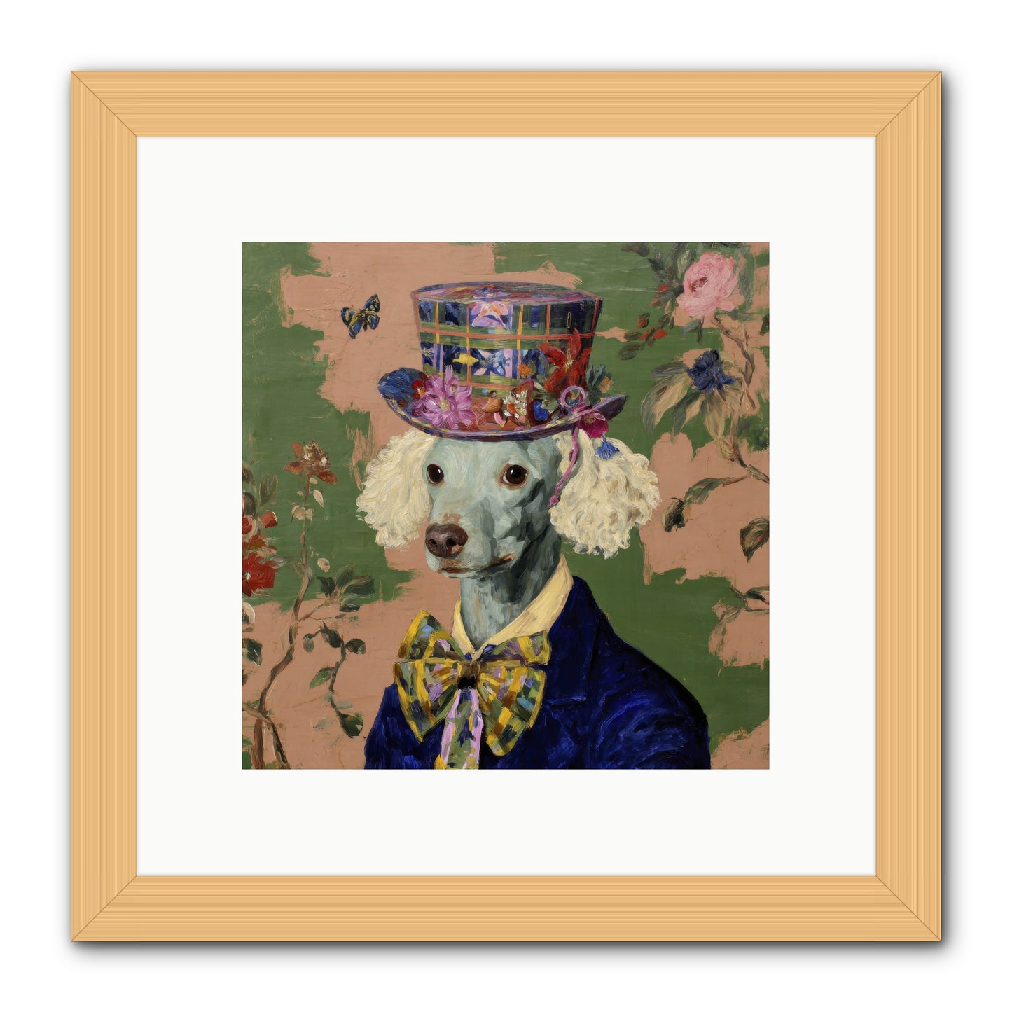 The Country Estate -- Framed Print - Natural 10x10
