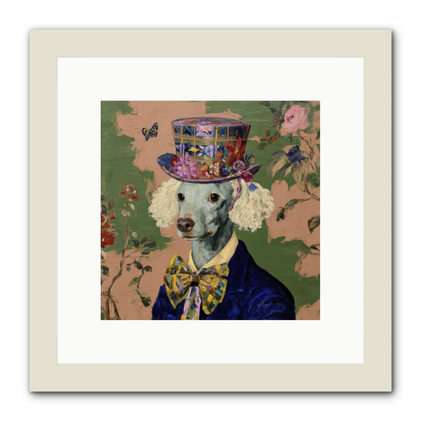 The Country Estate -- Framed Print - White 10x10
