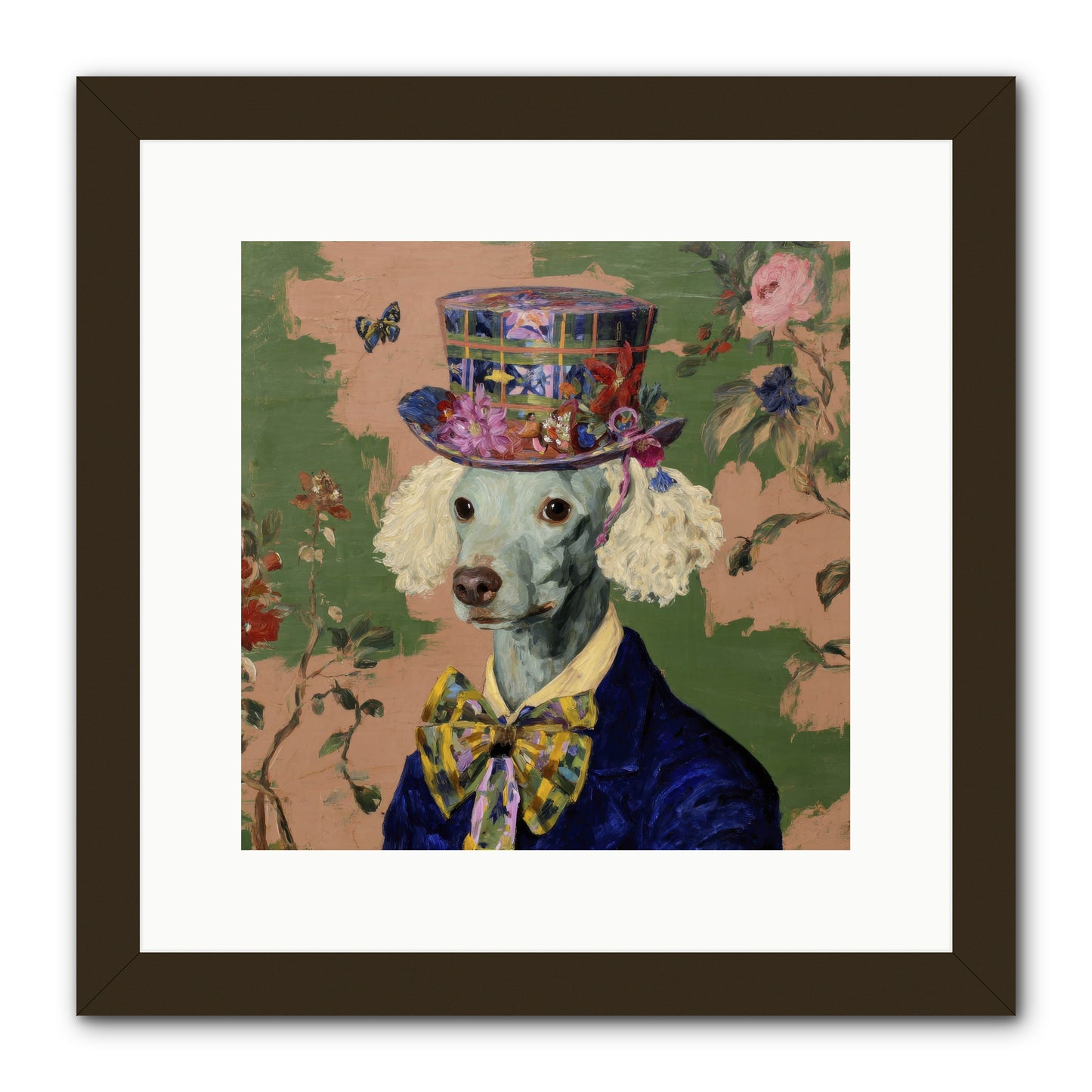 The Country Estate -- Framed Print - Black 12x12