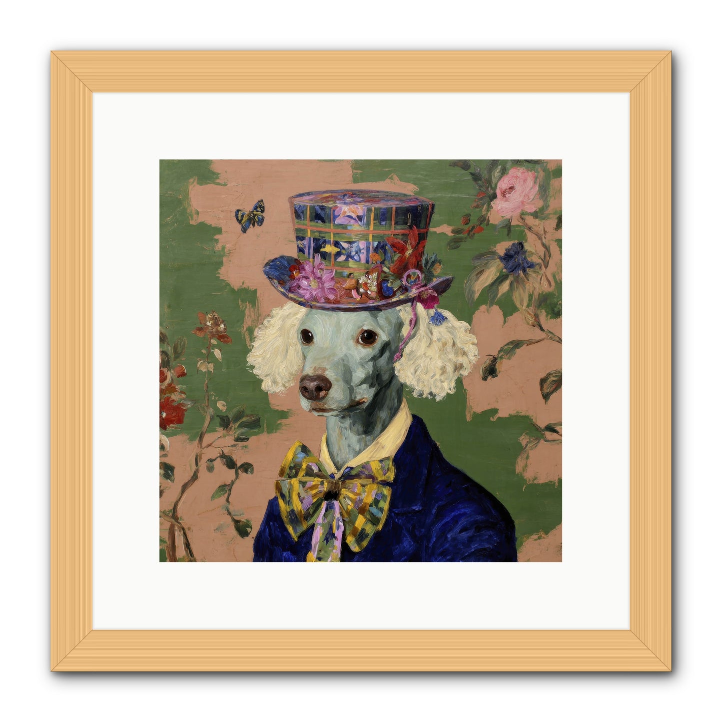 The Country Estate -- Framed Print - Natural 12x12