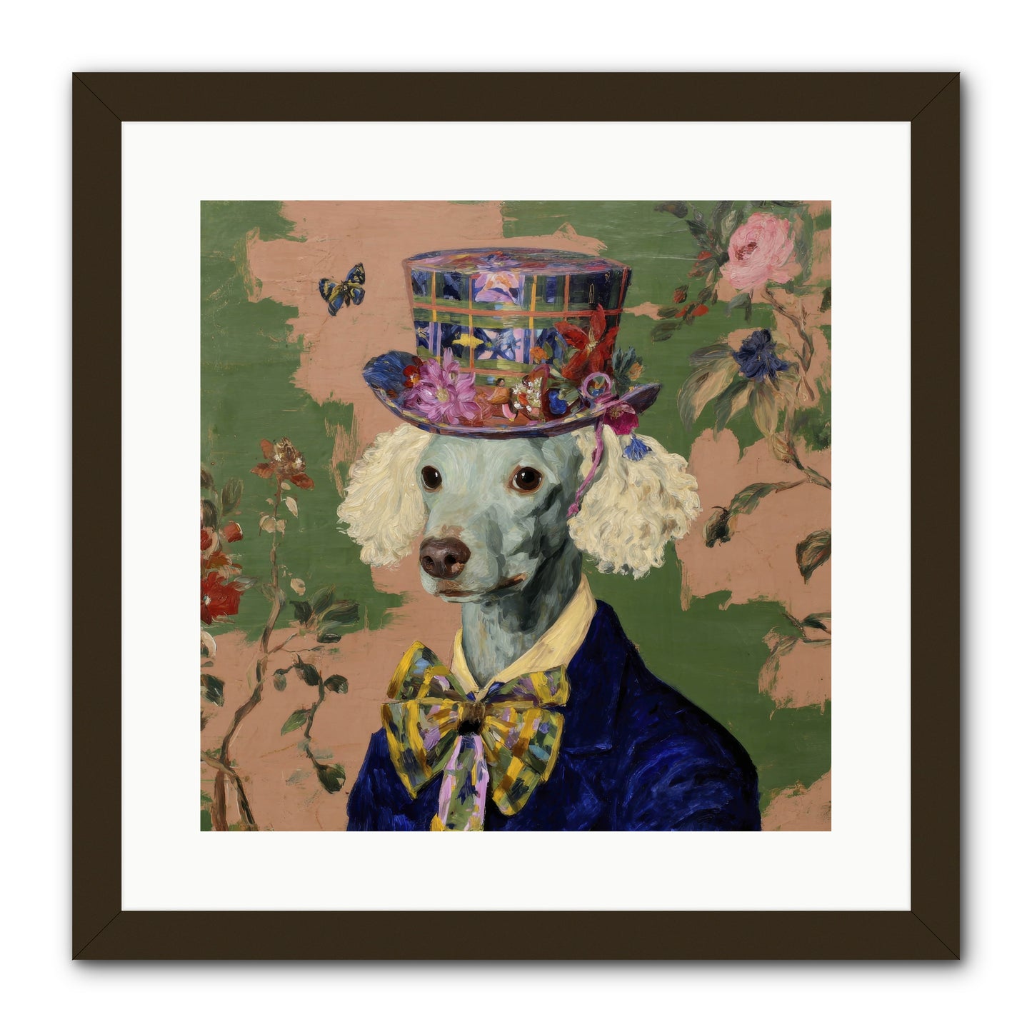 The Country Estate -- Framed Print - Black 16x16